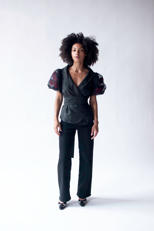 Rose Sleeve Jacket | Victor Costa