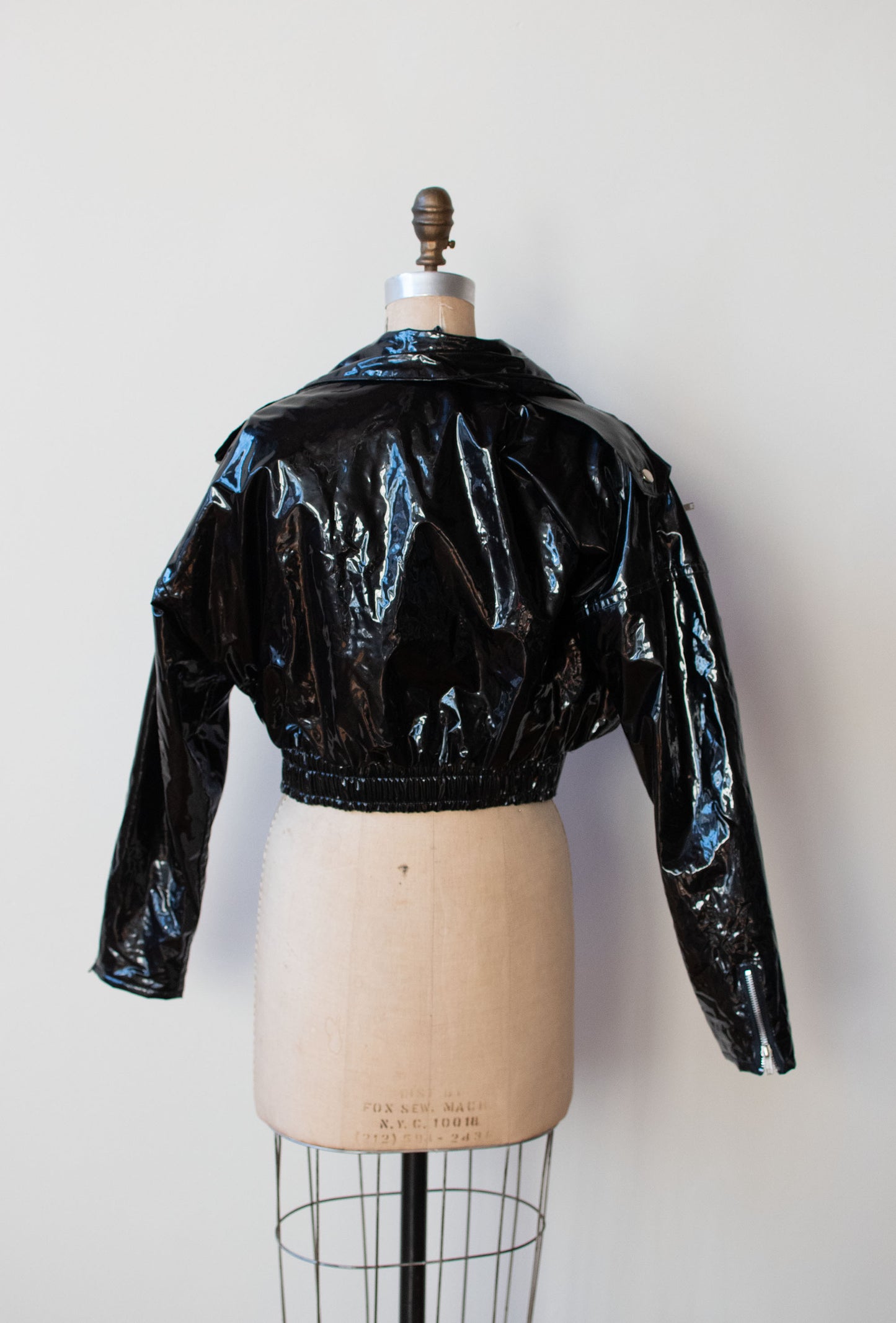 1980s Black Vinyl Motorcycle Jacket | Ken Sporn