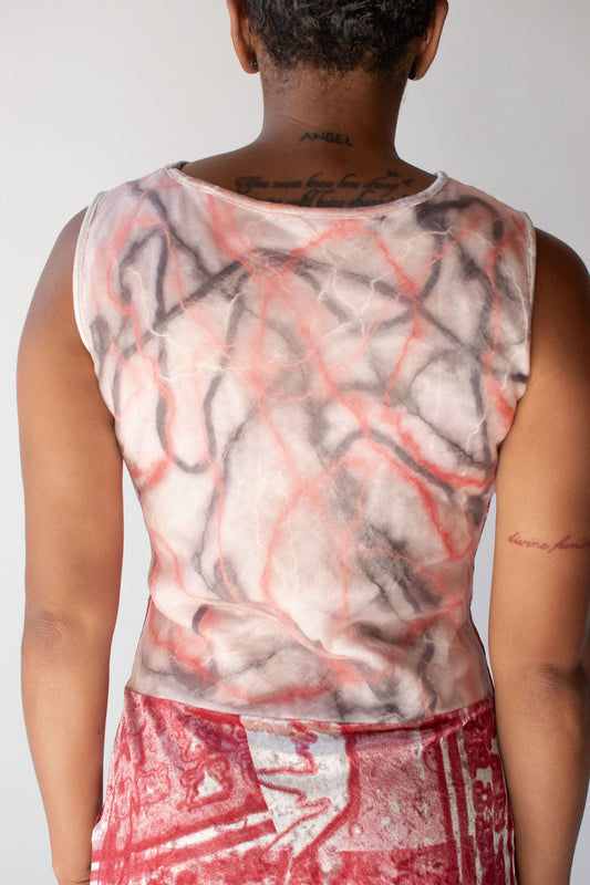 Y2K Mixed Fabric Dress | E-Play