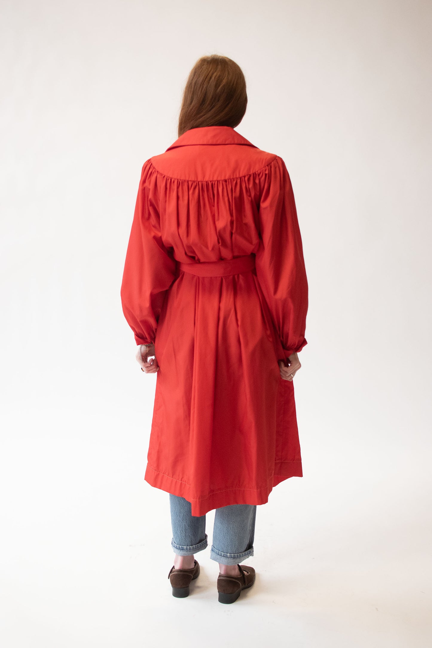 Red Trench Coat | Pauline Trigere