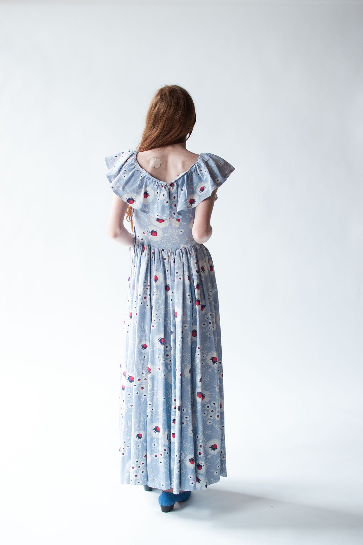 1940s Dandelion Print Sundress