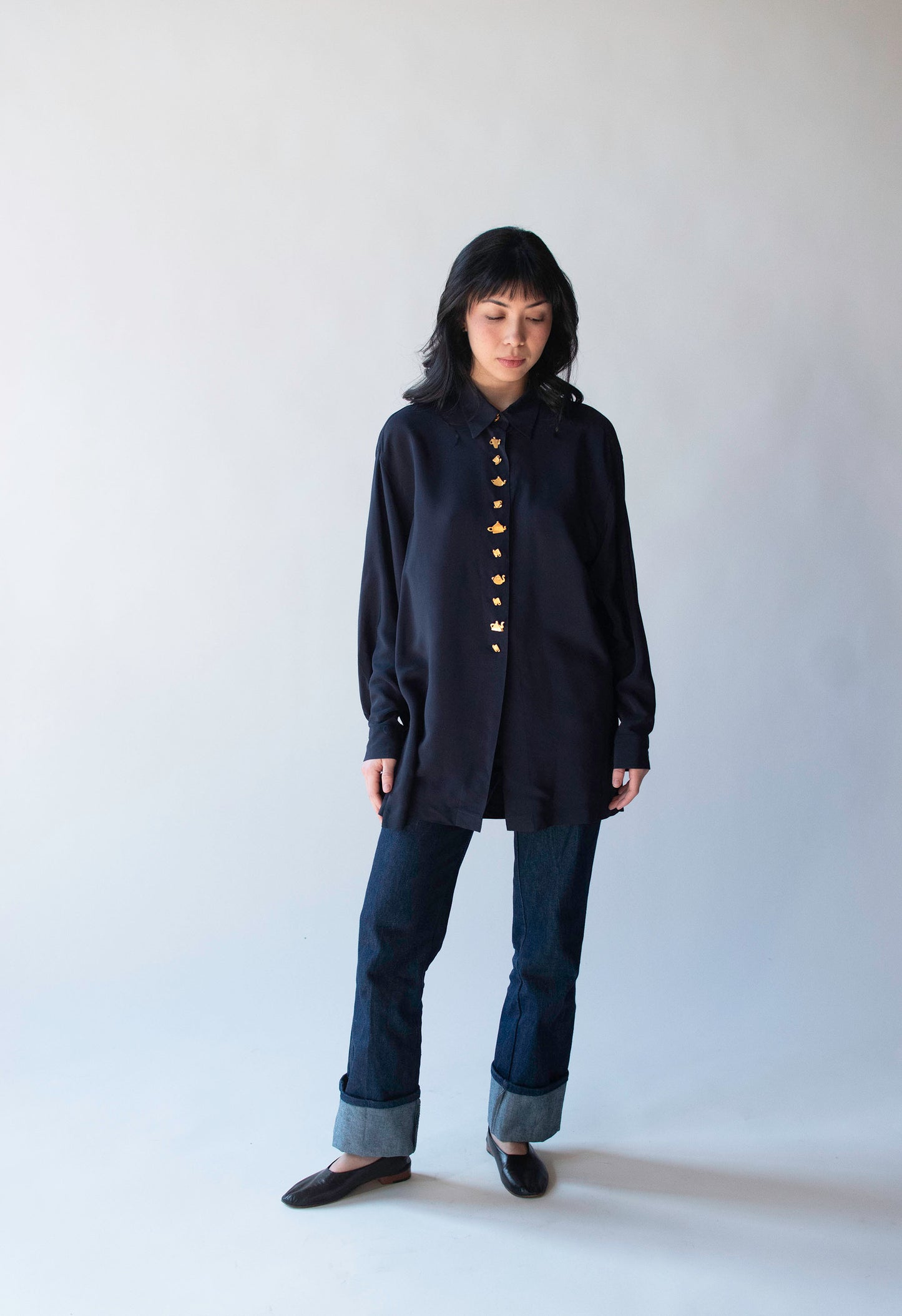Novelty Tea Button Blouse | Todd Oldham