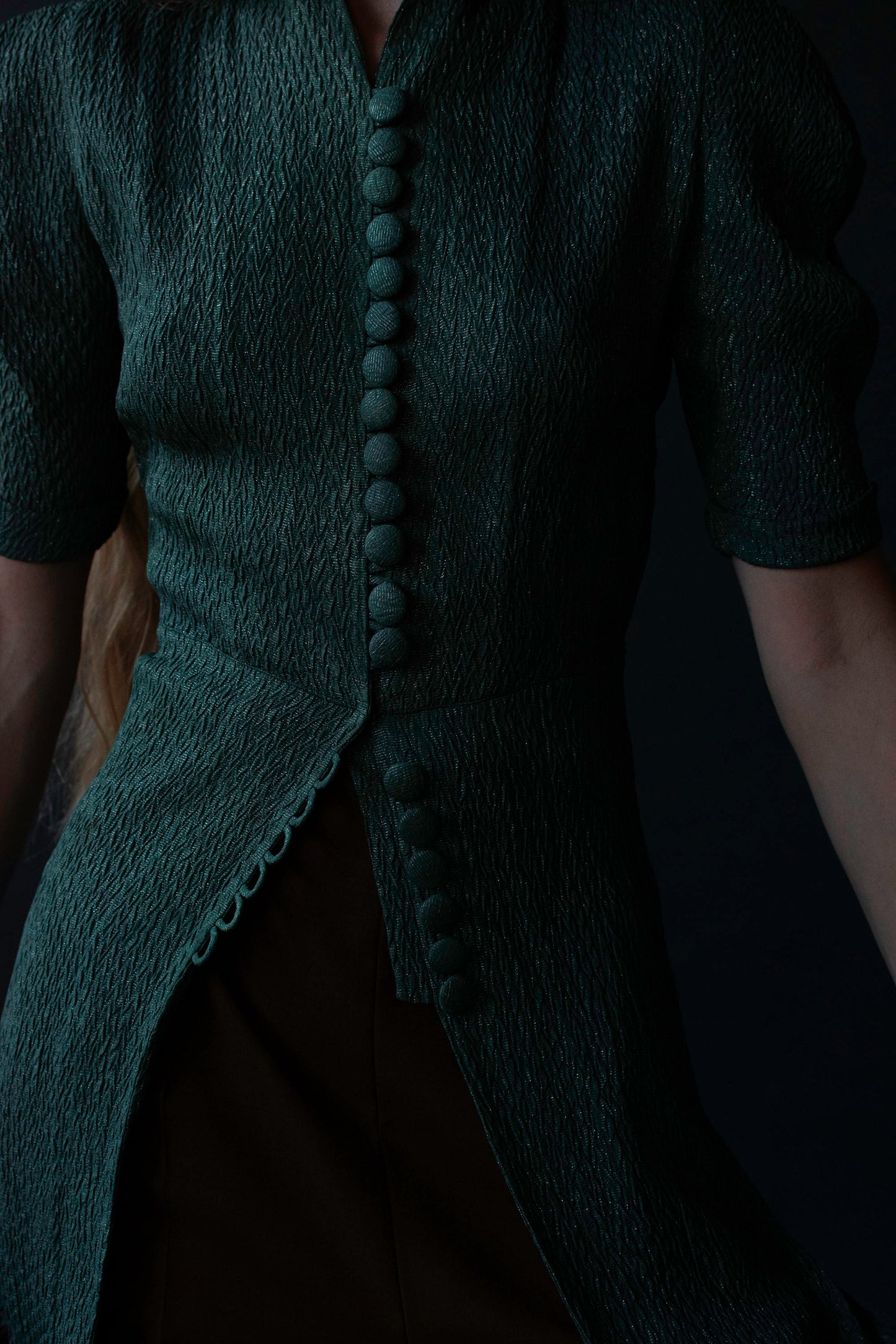 1930s Green Lamé Blouse | FOGA