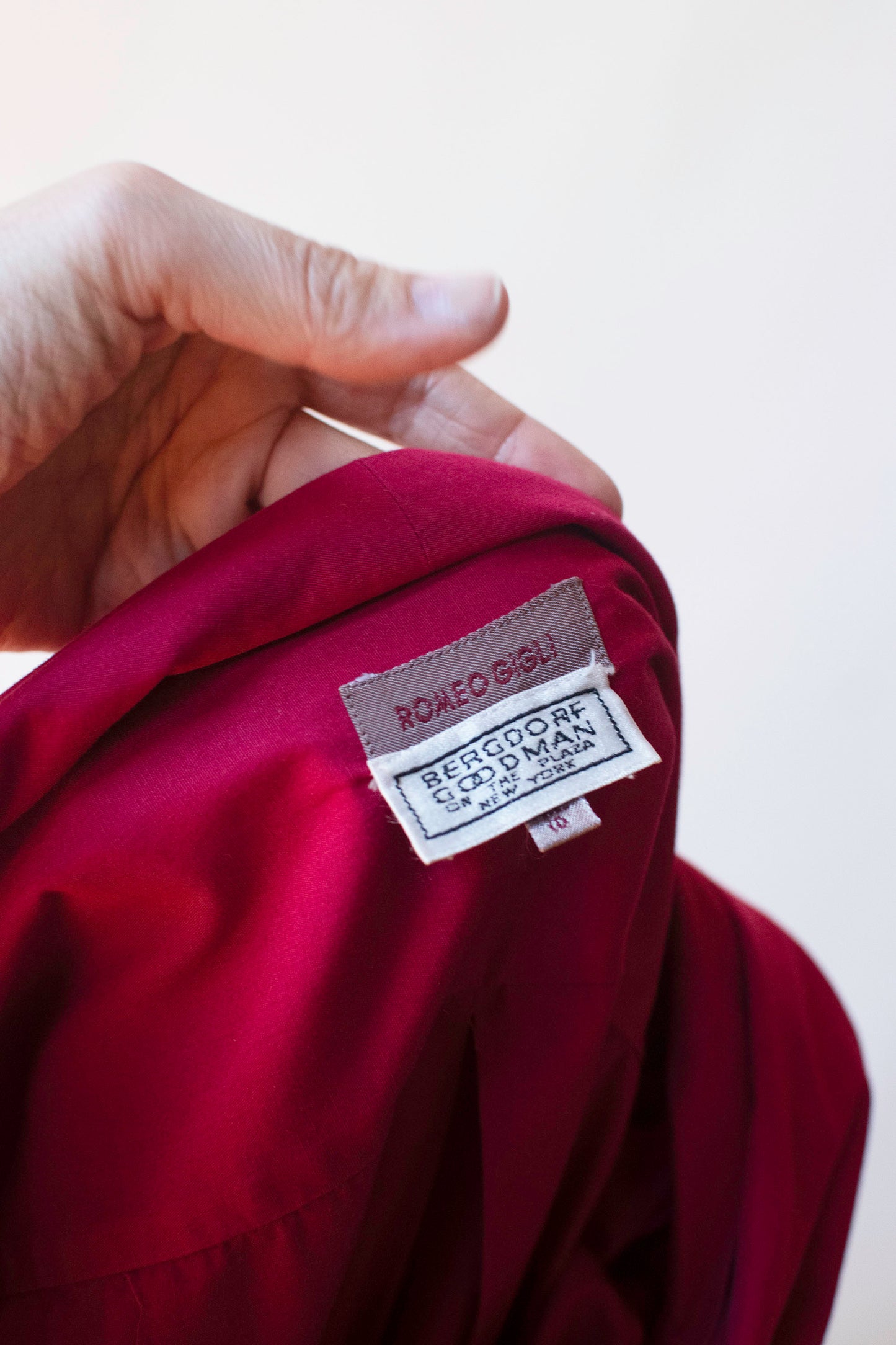 Raspberry Hooded Tunic | Romeo Gigli 1991