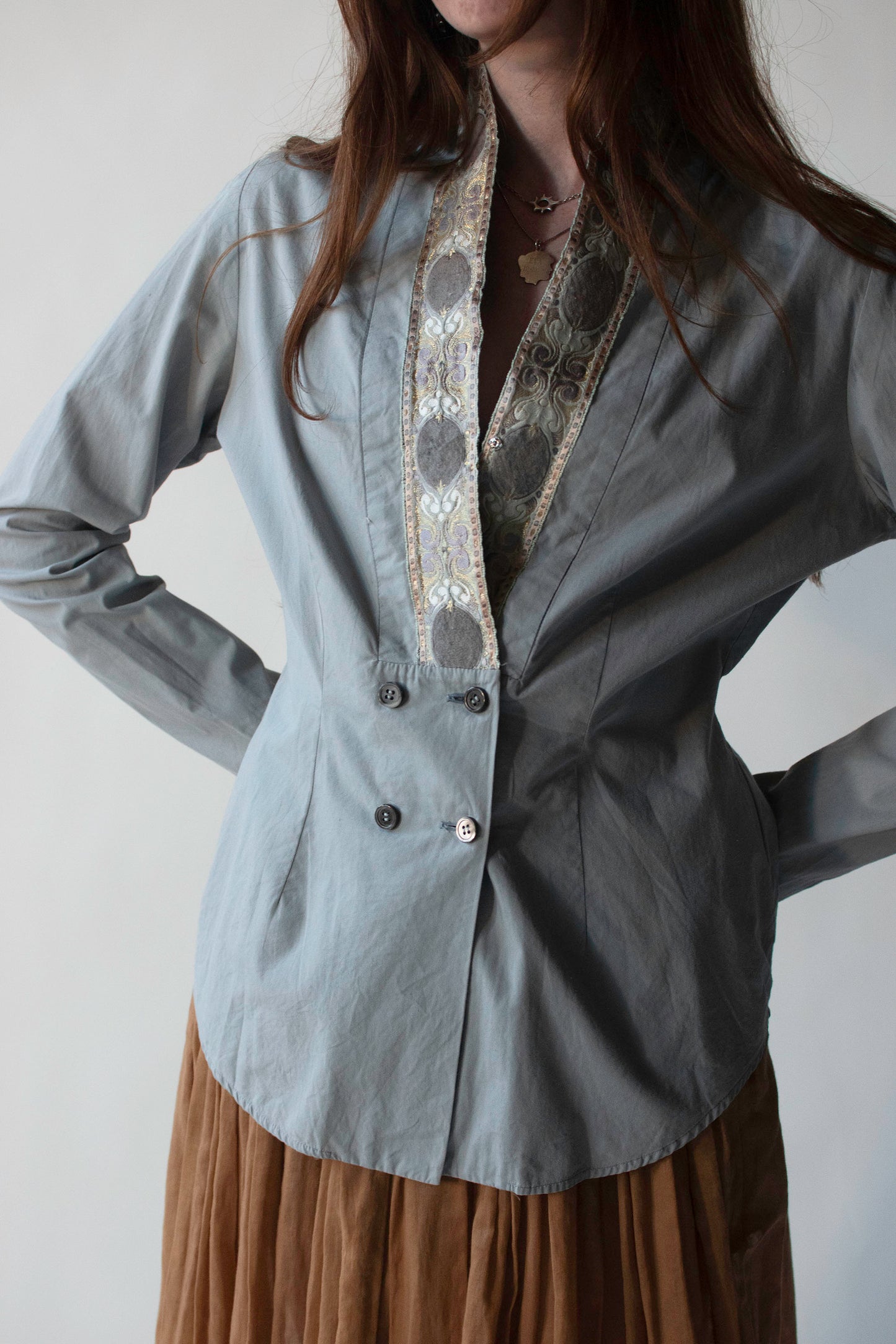 Pale Blue Shirt | Romeo Gigli