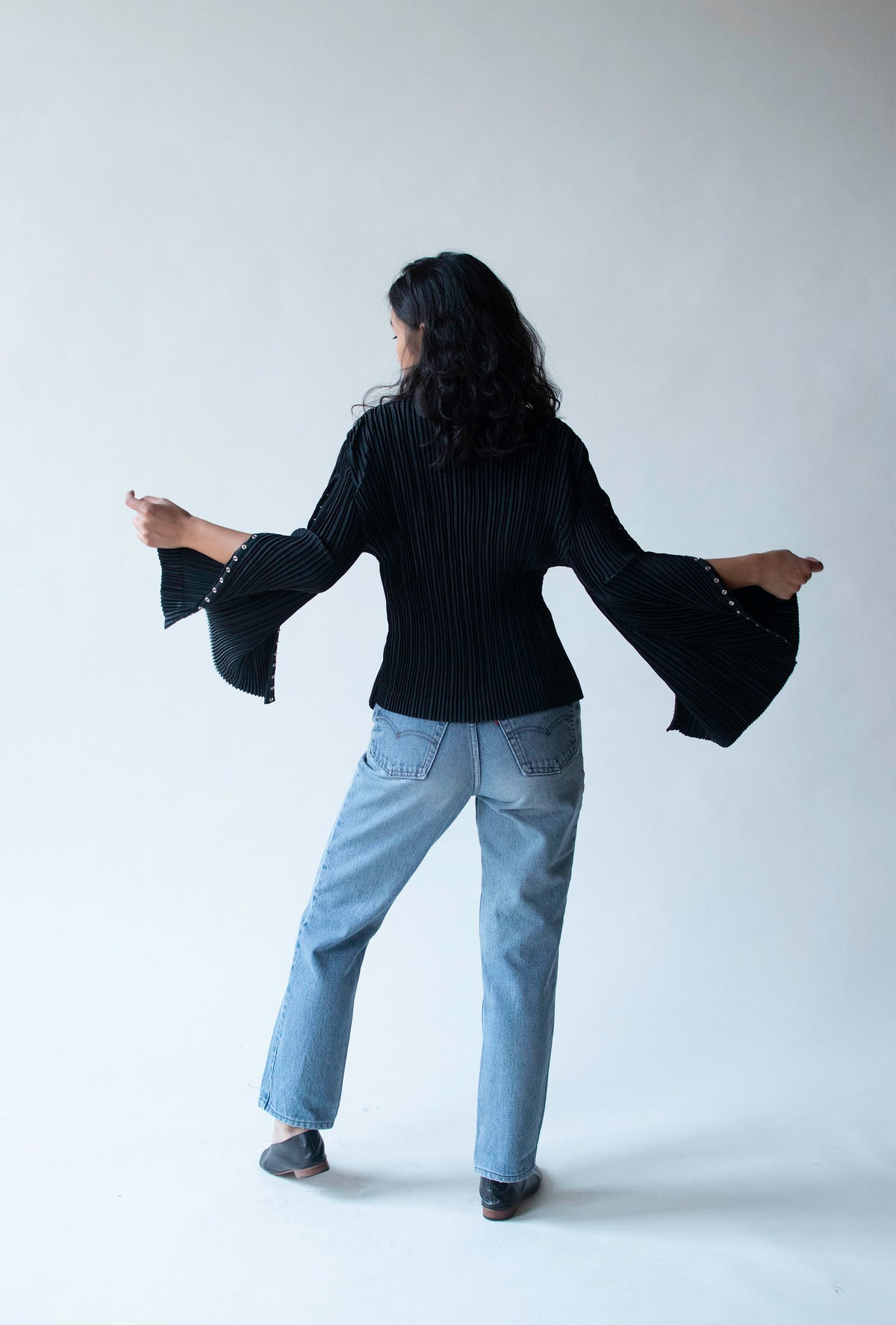 Plisse Snap Shirt | Lezley George