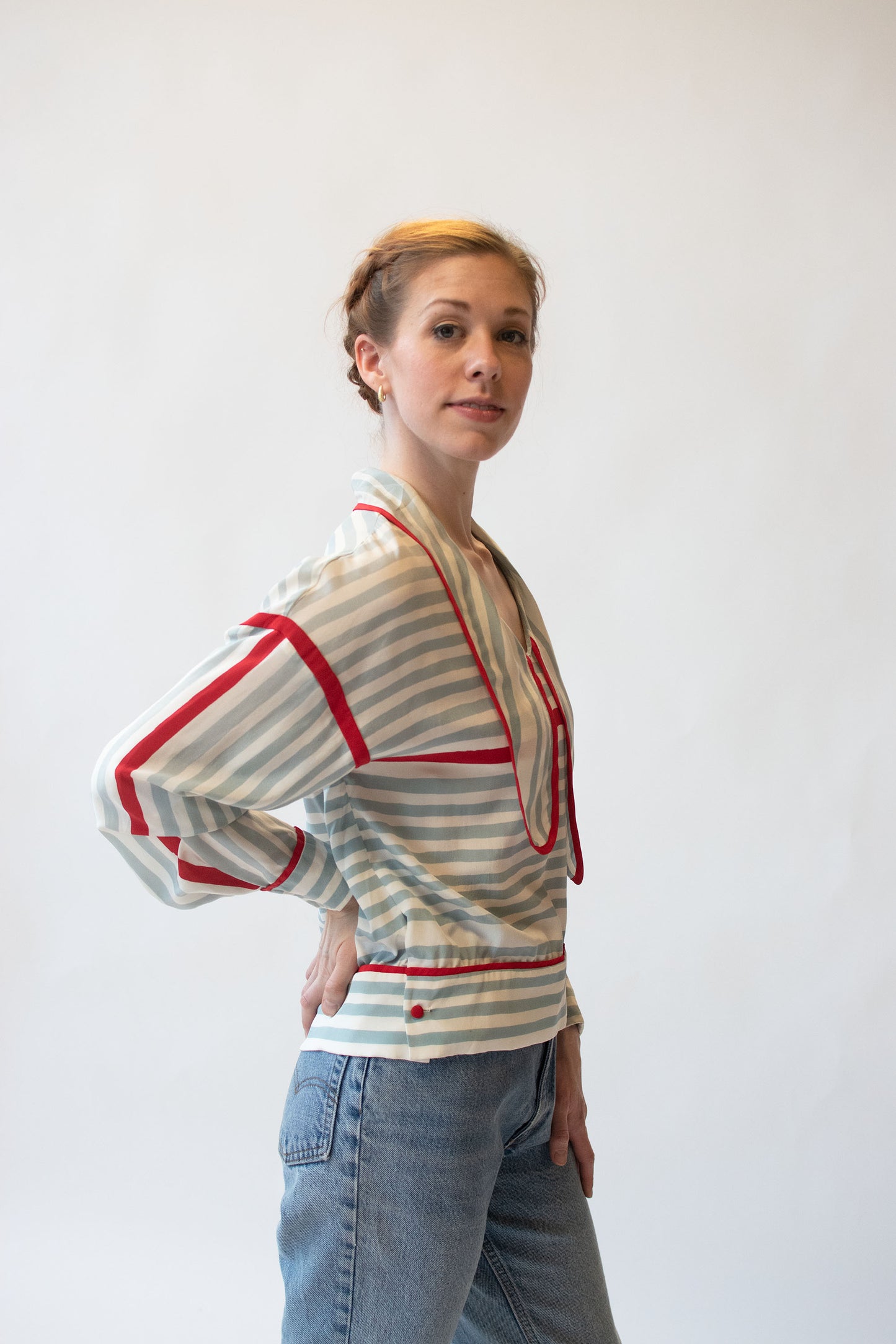 1980s Silk Blouse | Michaele Vollbracht
