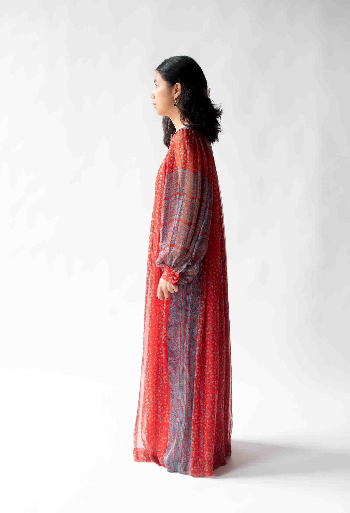 1970s Silk Dress | Raksha of Hindimp London