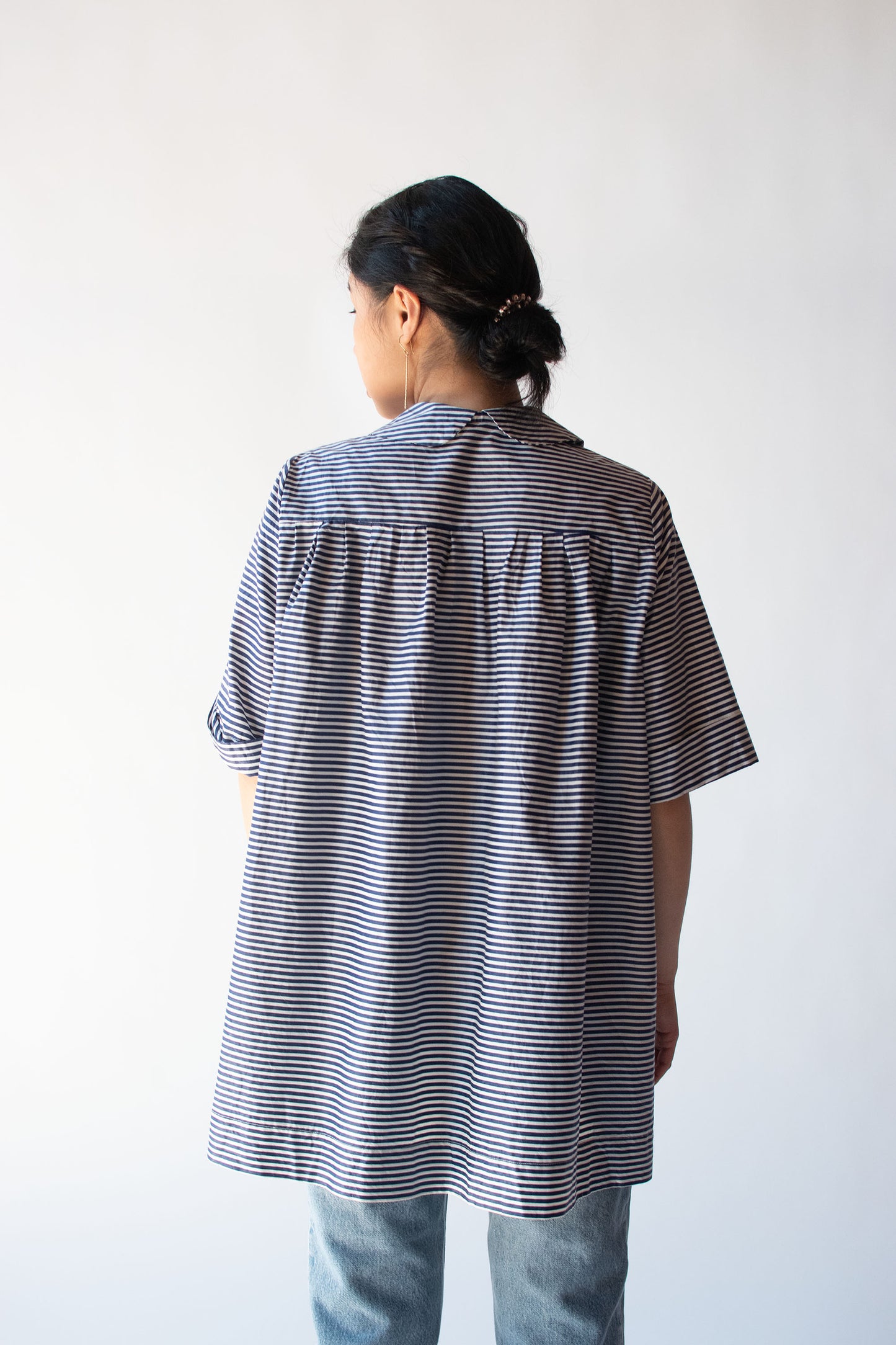 1950s Striped Smock