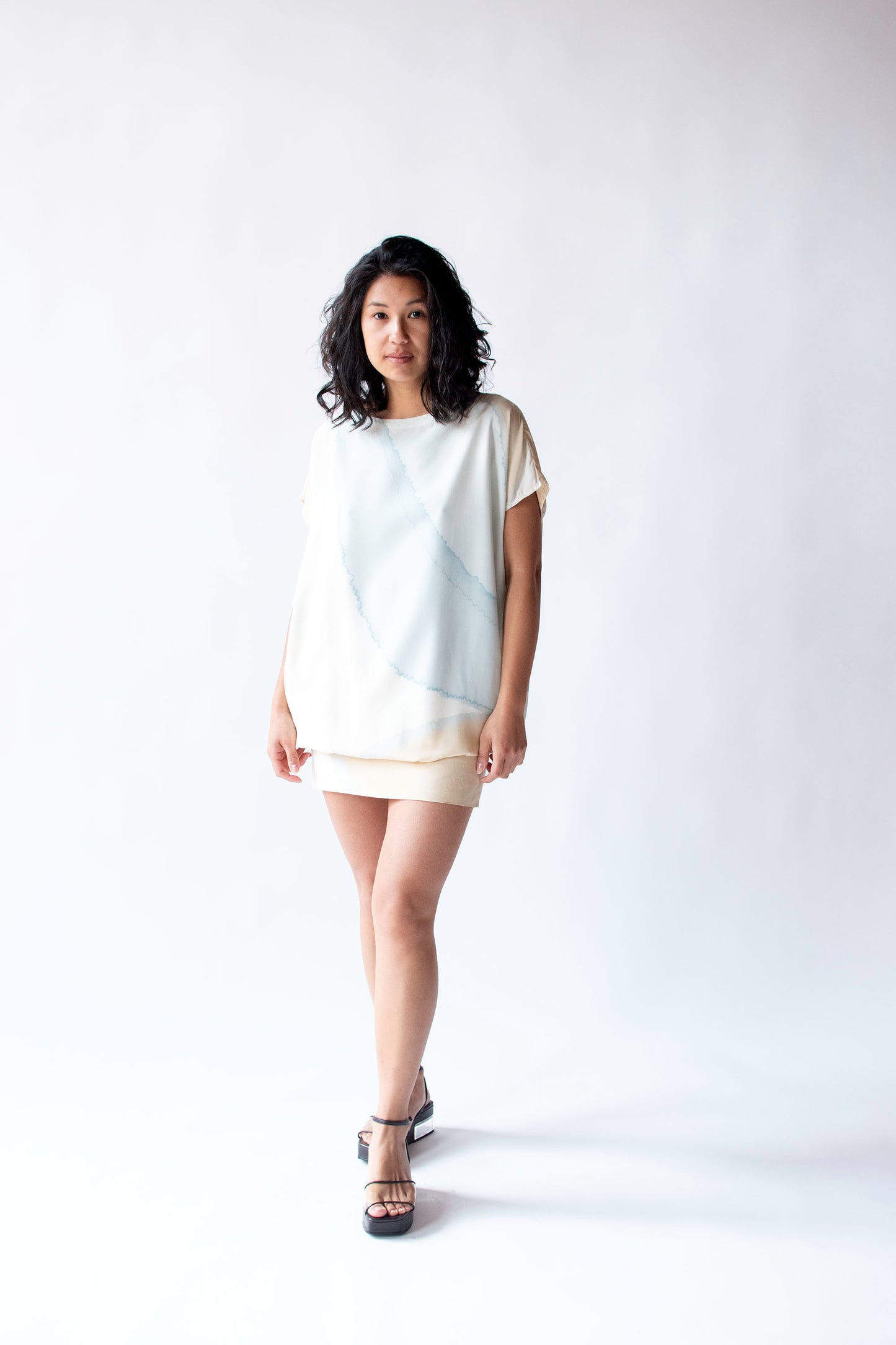 1980s Painted Silk Dress | July Mourell