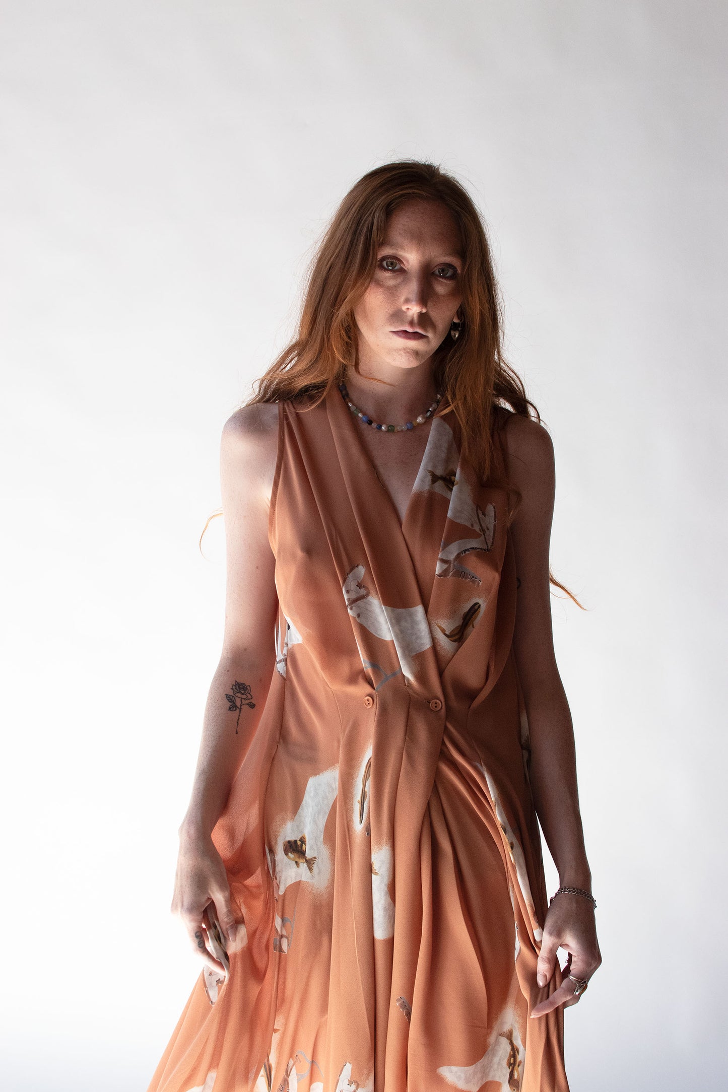 1970s Surrealist Print Dress | Nicole Miller P.J. Walsh