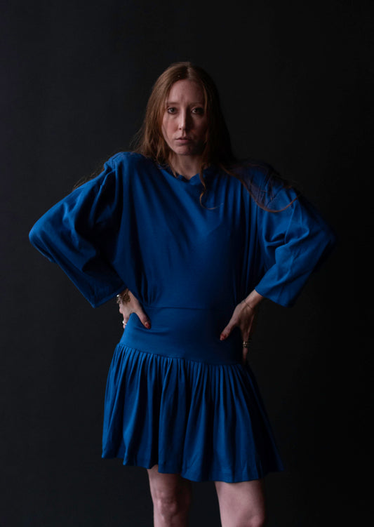 Cobalt Jersey Dress | Norma Kamali