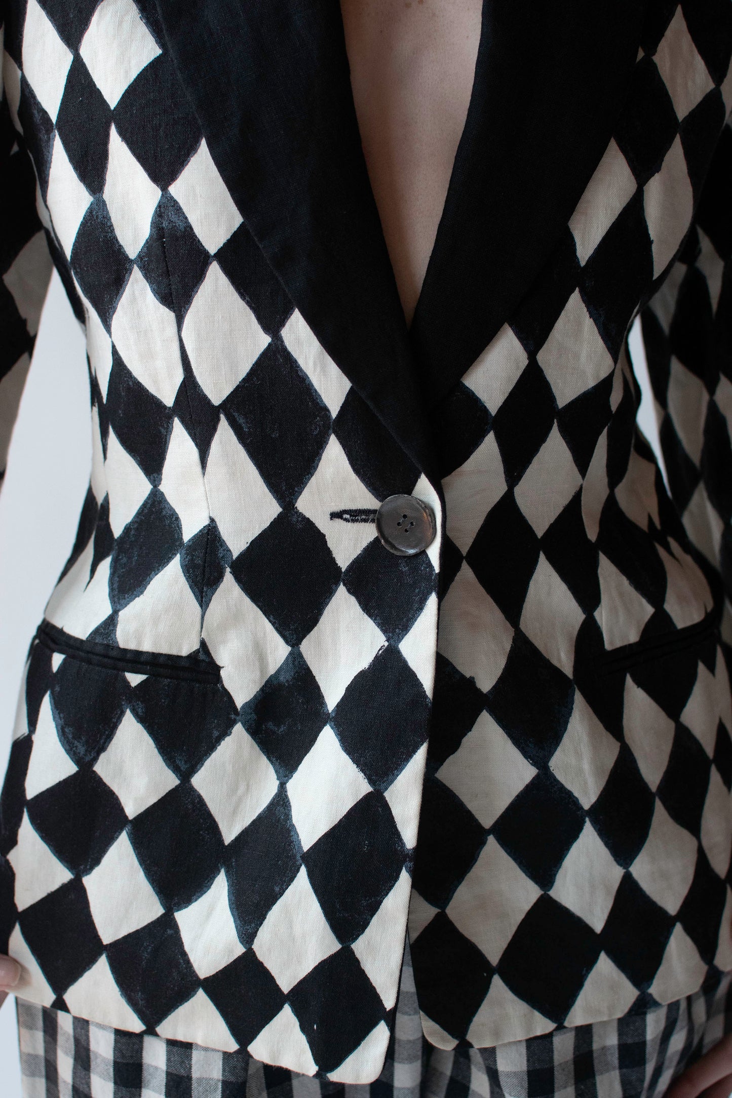 1990s Checkered Blazer | Isaac Mizrahi
