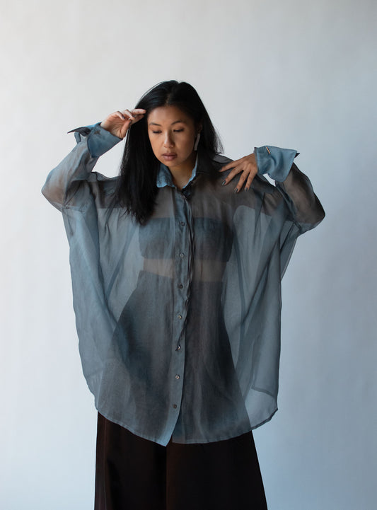 1990s Organza Tunic | Gianfranco Ferre