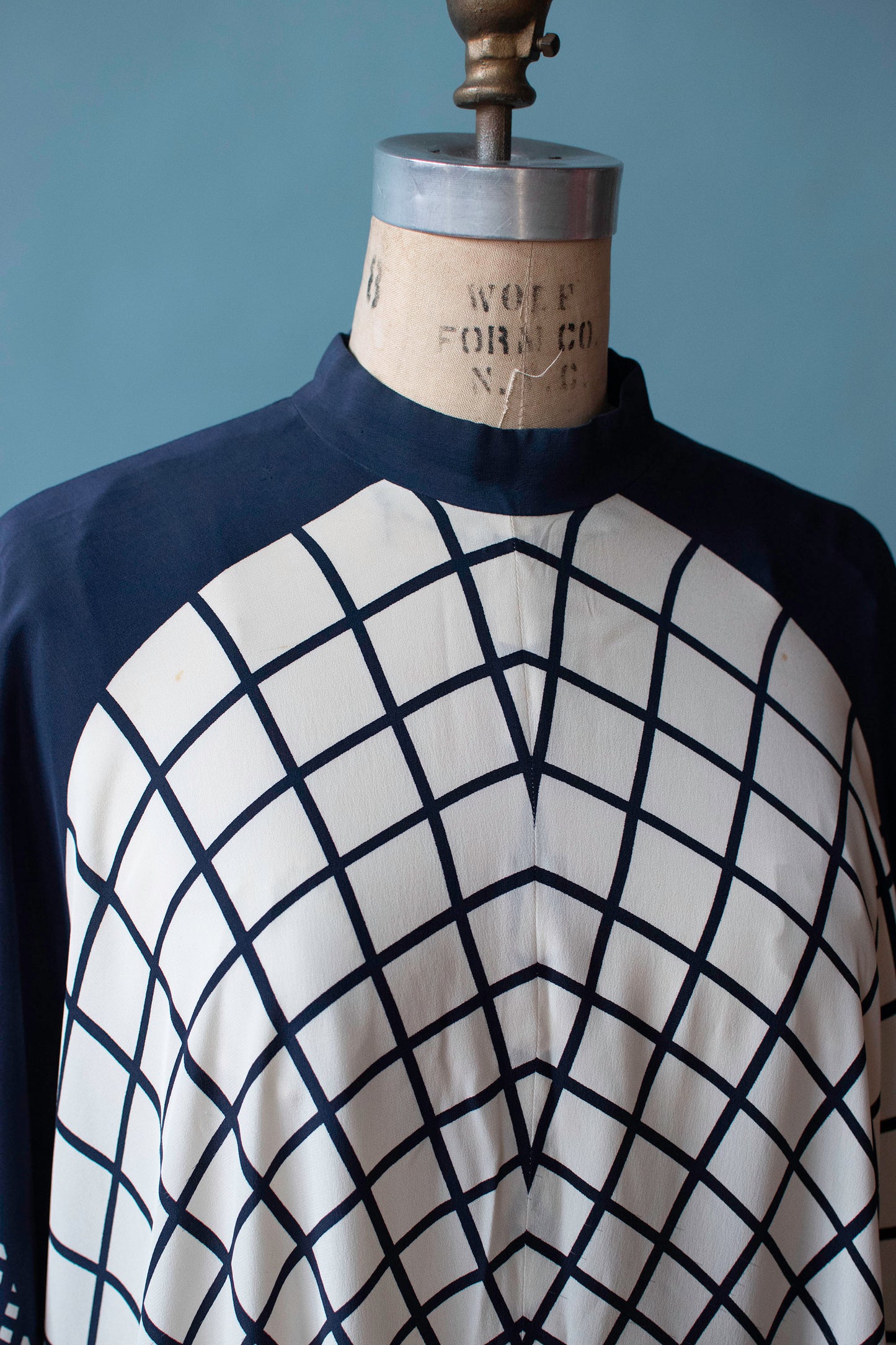 1970s Op Art Caftan
