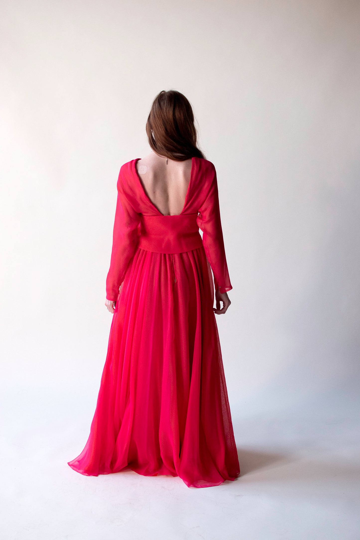 1960s Pink Chiffon Dress | Geoffrey Beene