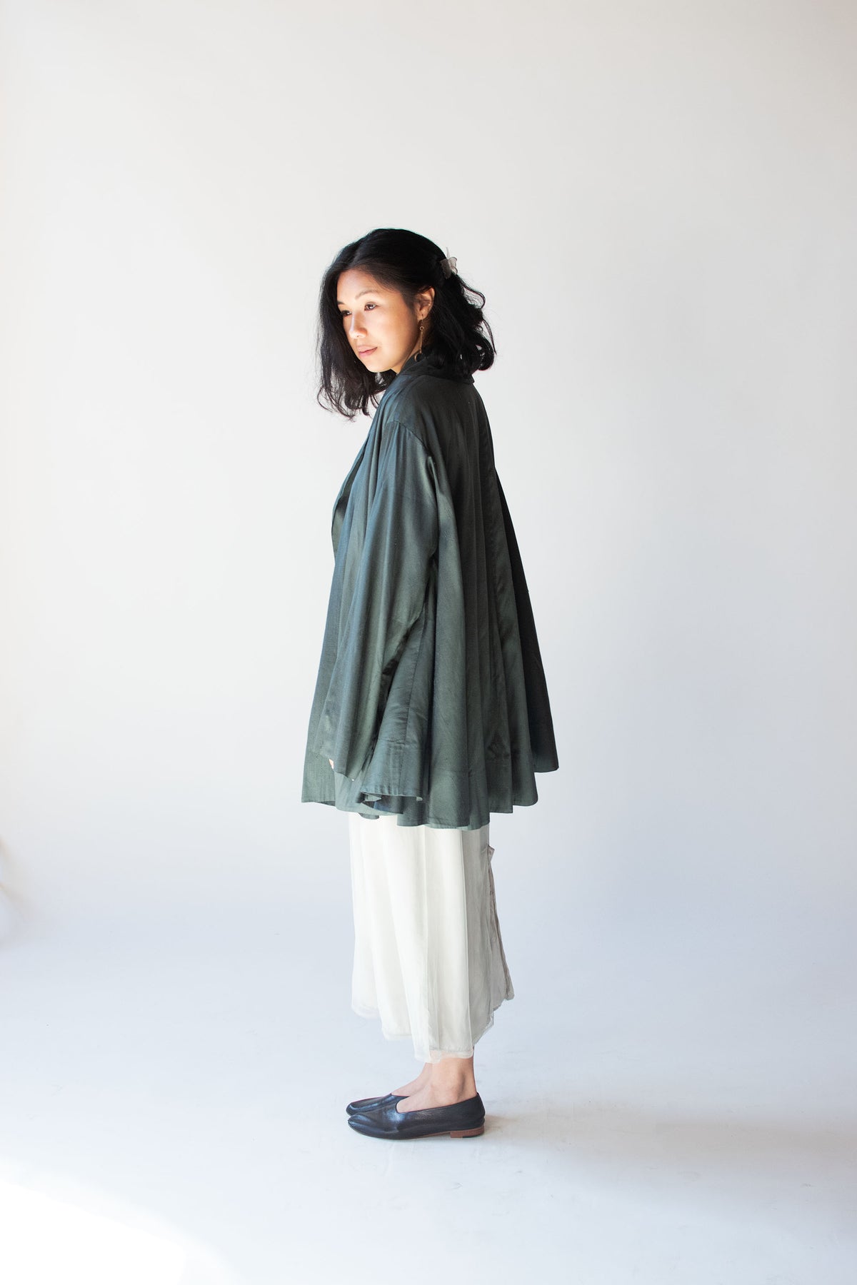 Slate Silk Coat | Romeo Gigli SS 1990