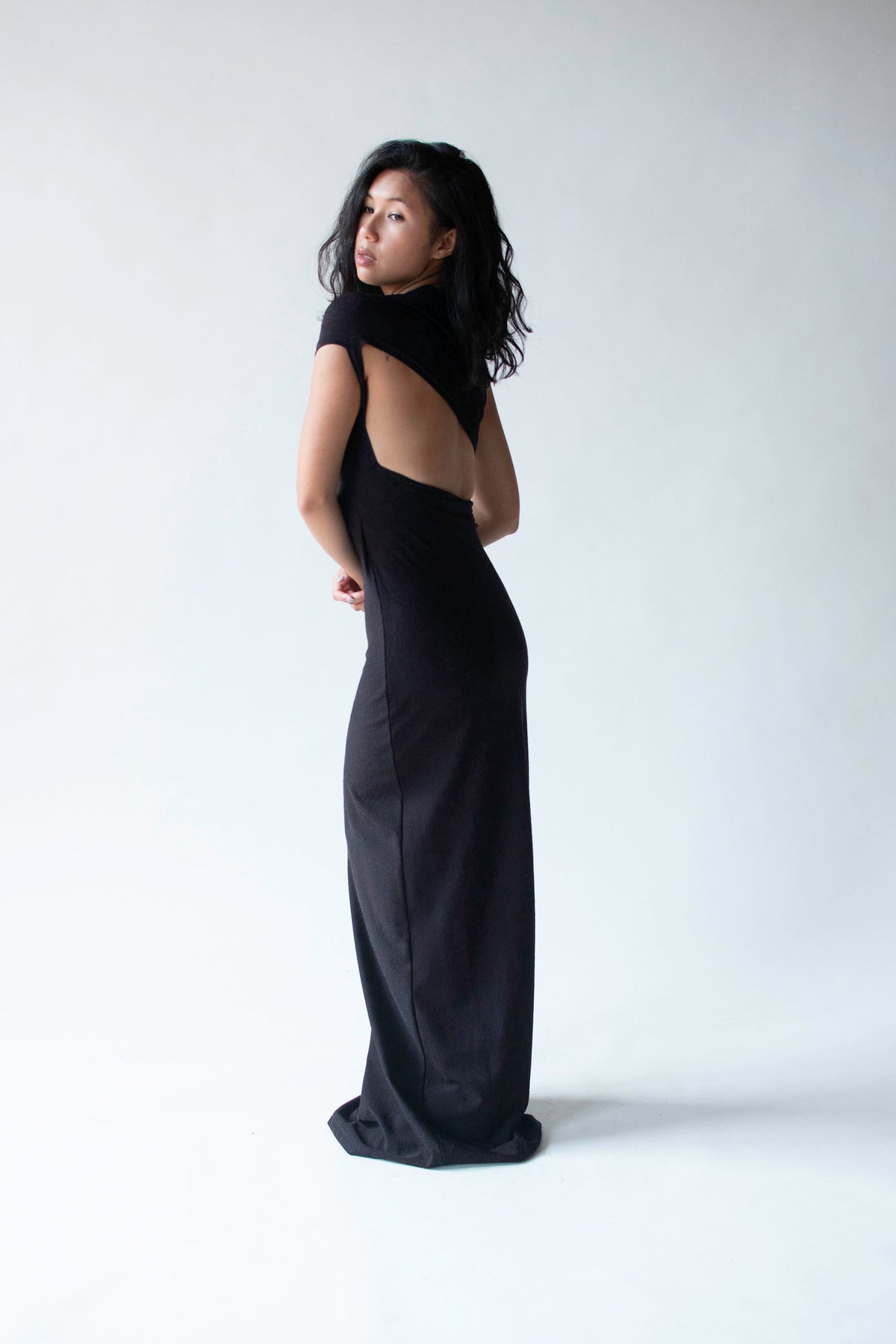1990s One Shoulder Dress