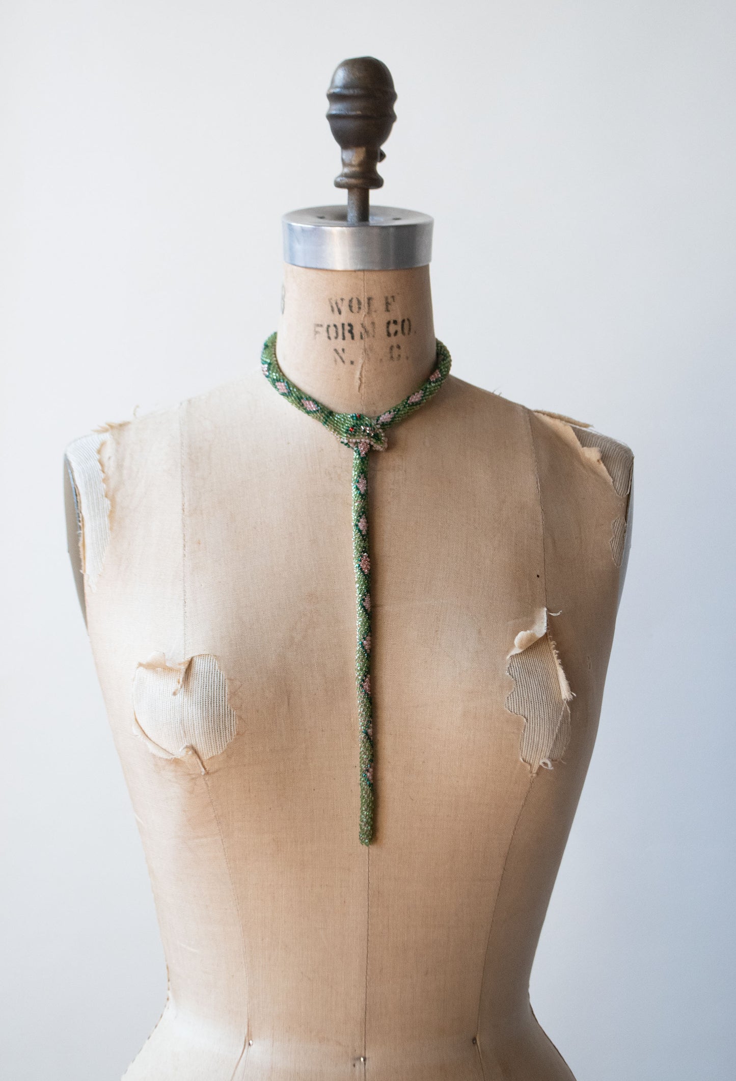Bead Crochet Snake | Green
