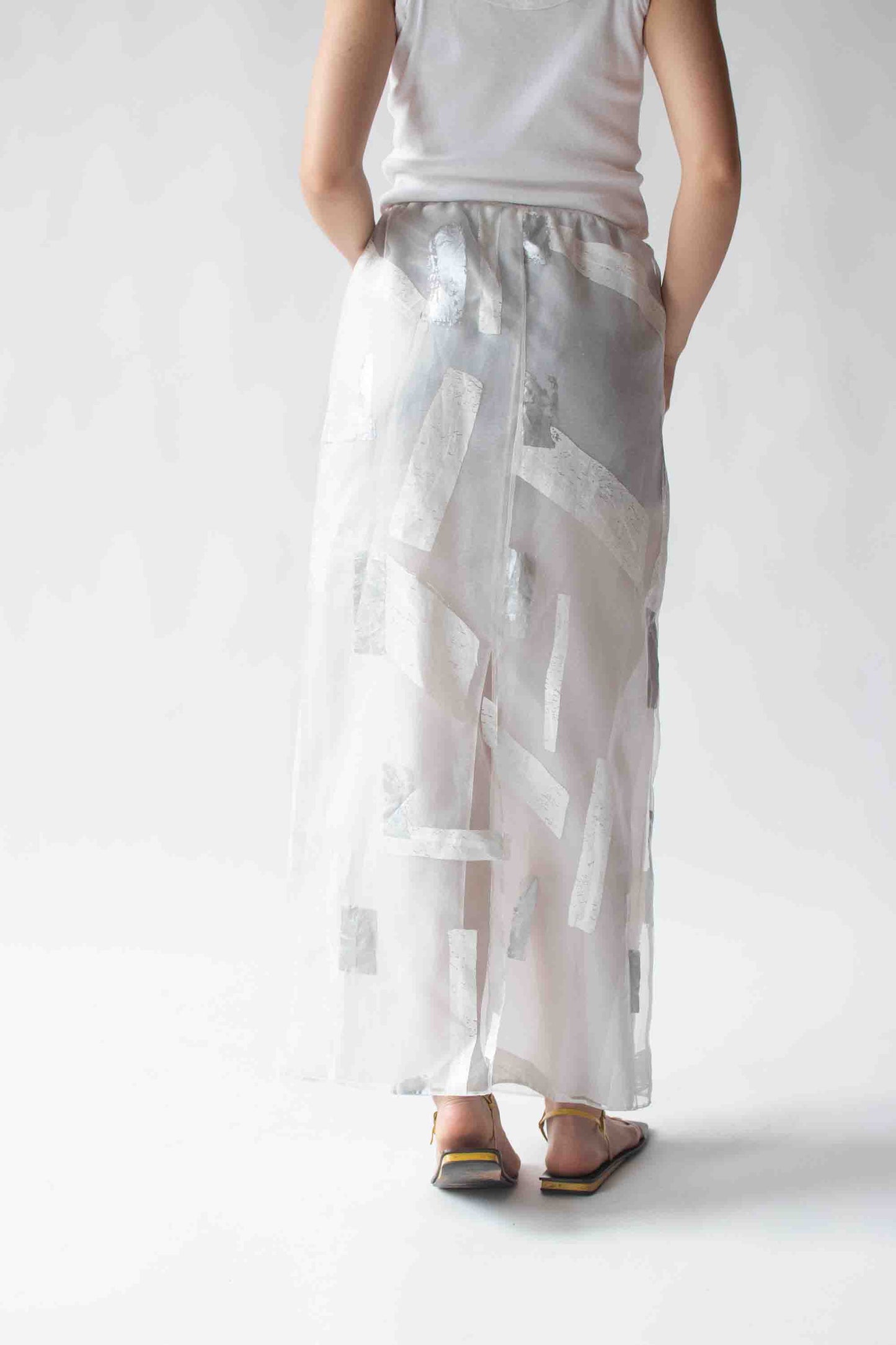 1990s Sheer Printed Skirt | Krizia