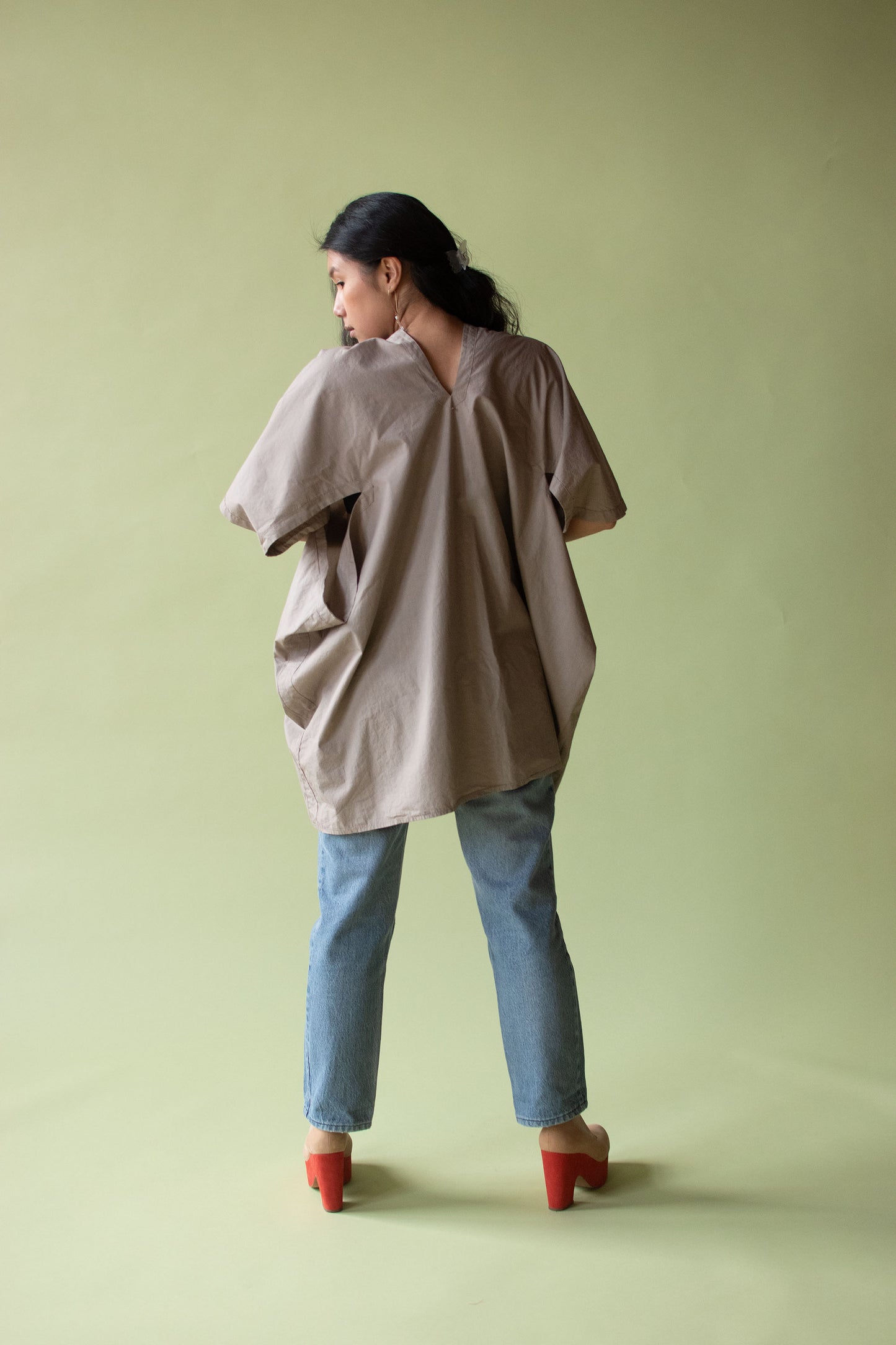 Beige Cut Out Tunic