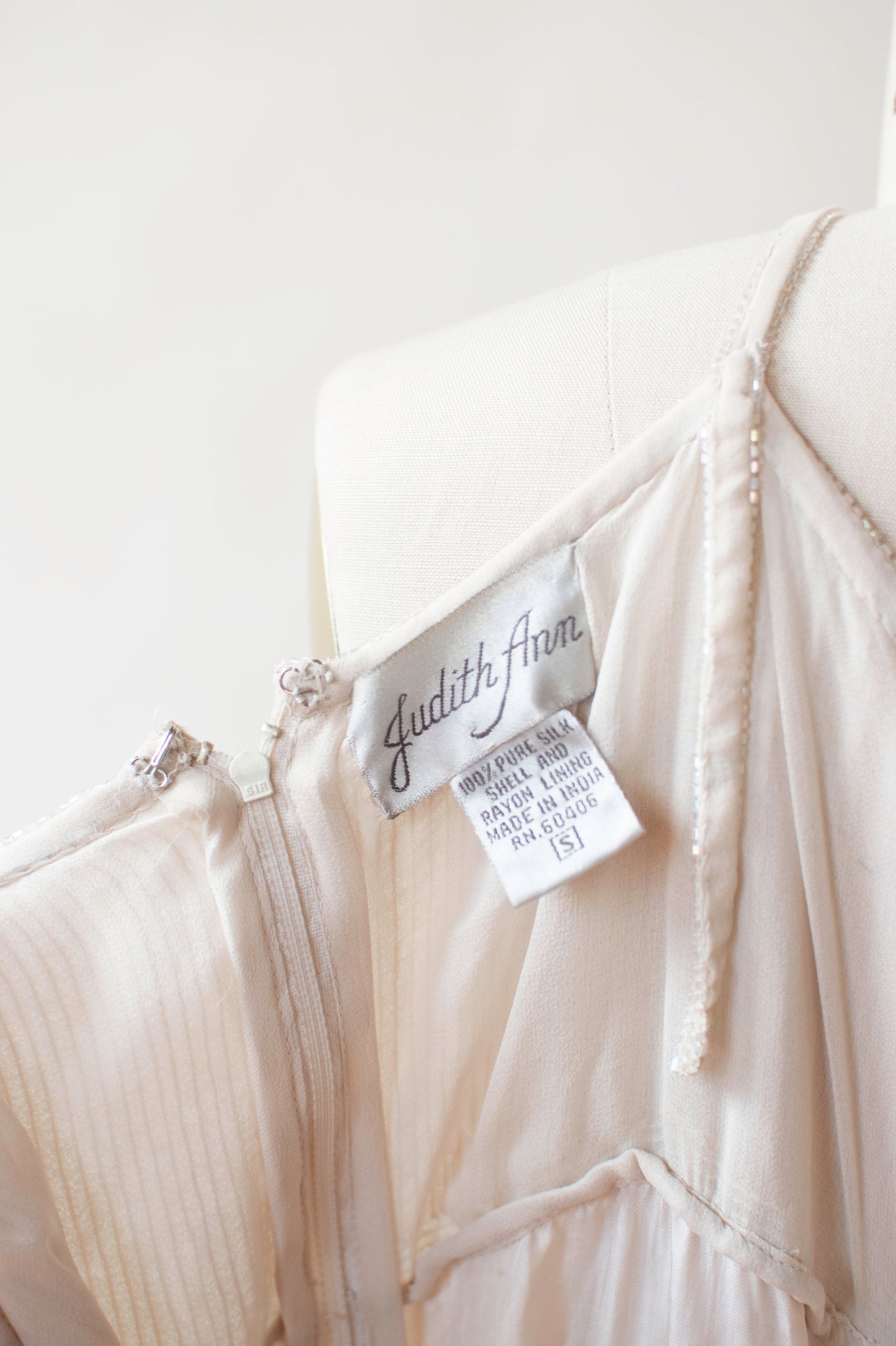 Chiffon Dress w/ Sequins | Judith Ann
