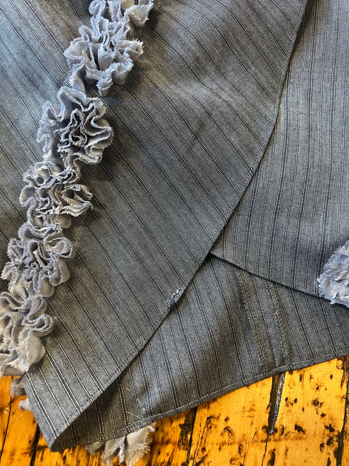Ruffled Gray Skirt | Romeo Gigli