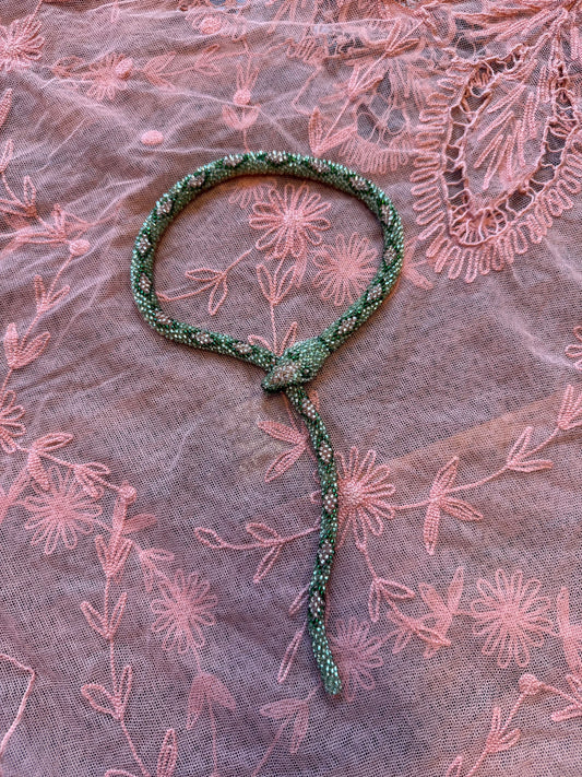 Bead Crochet Snake | Mint Diamond