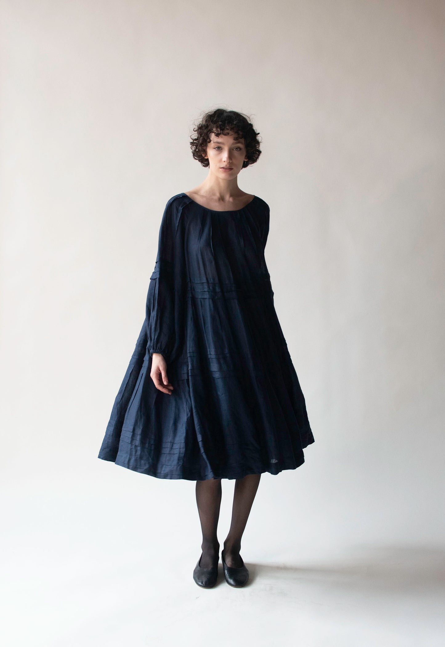 Navy Linen Dress | Laura Biagiotti