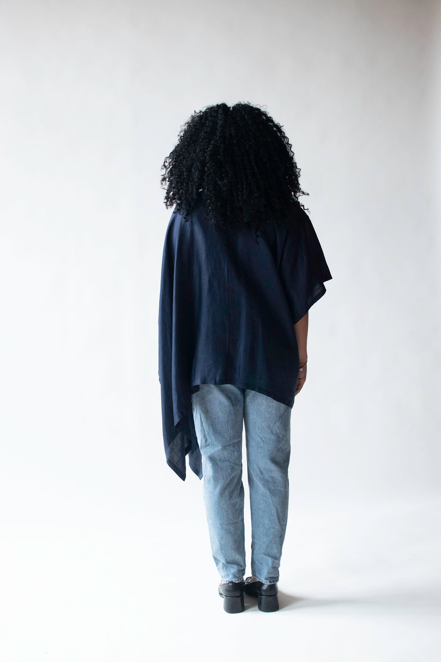 Navy Linen Tunic | Yohji Yamamoto