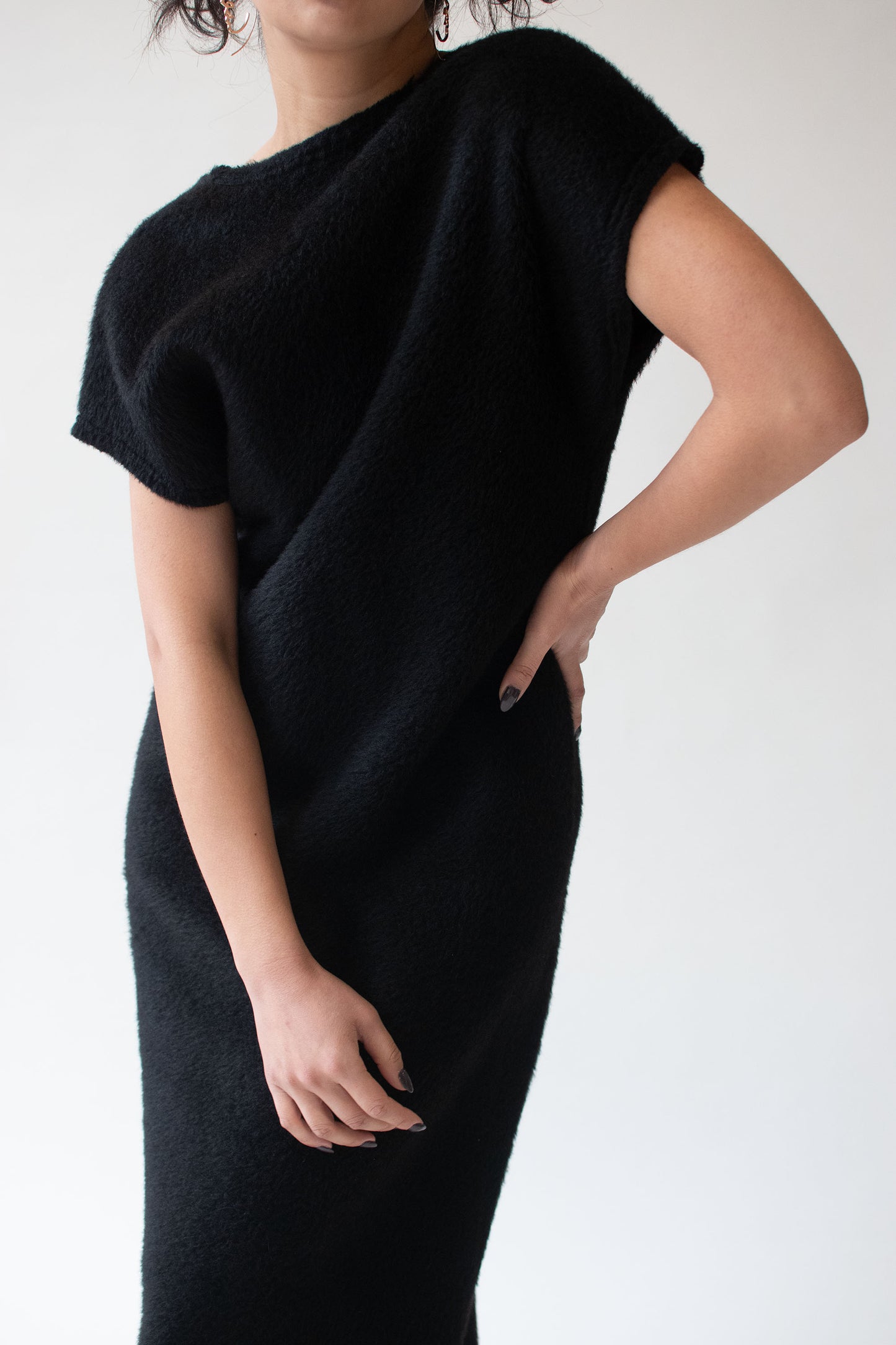1990s Black Mohair Dress | Comme des Garçons
