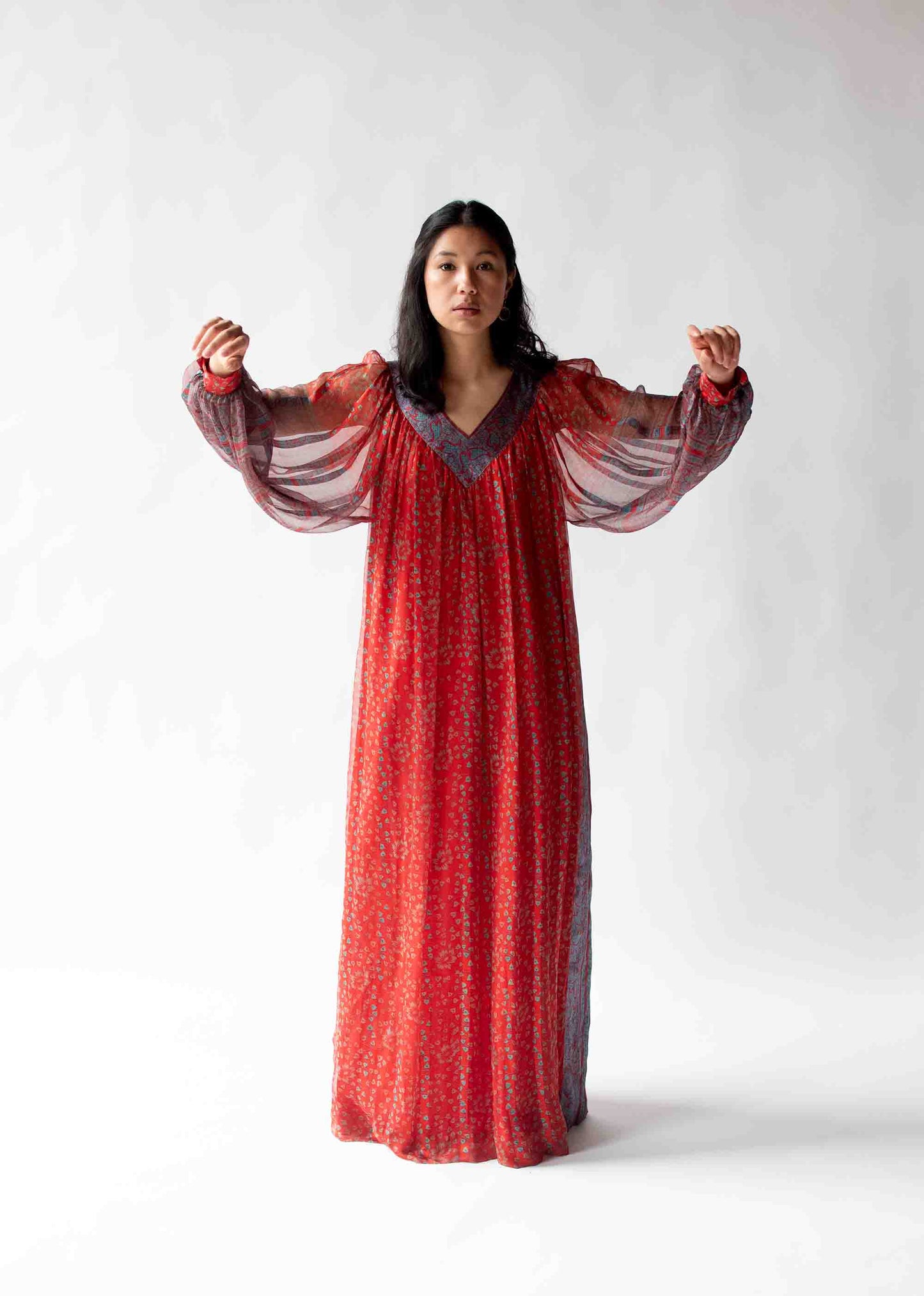 1970s Silk Dress | Raksha of Hindimp London