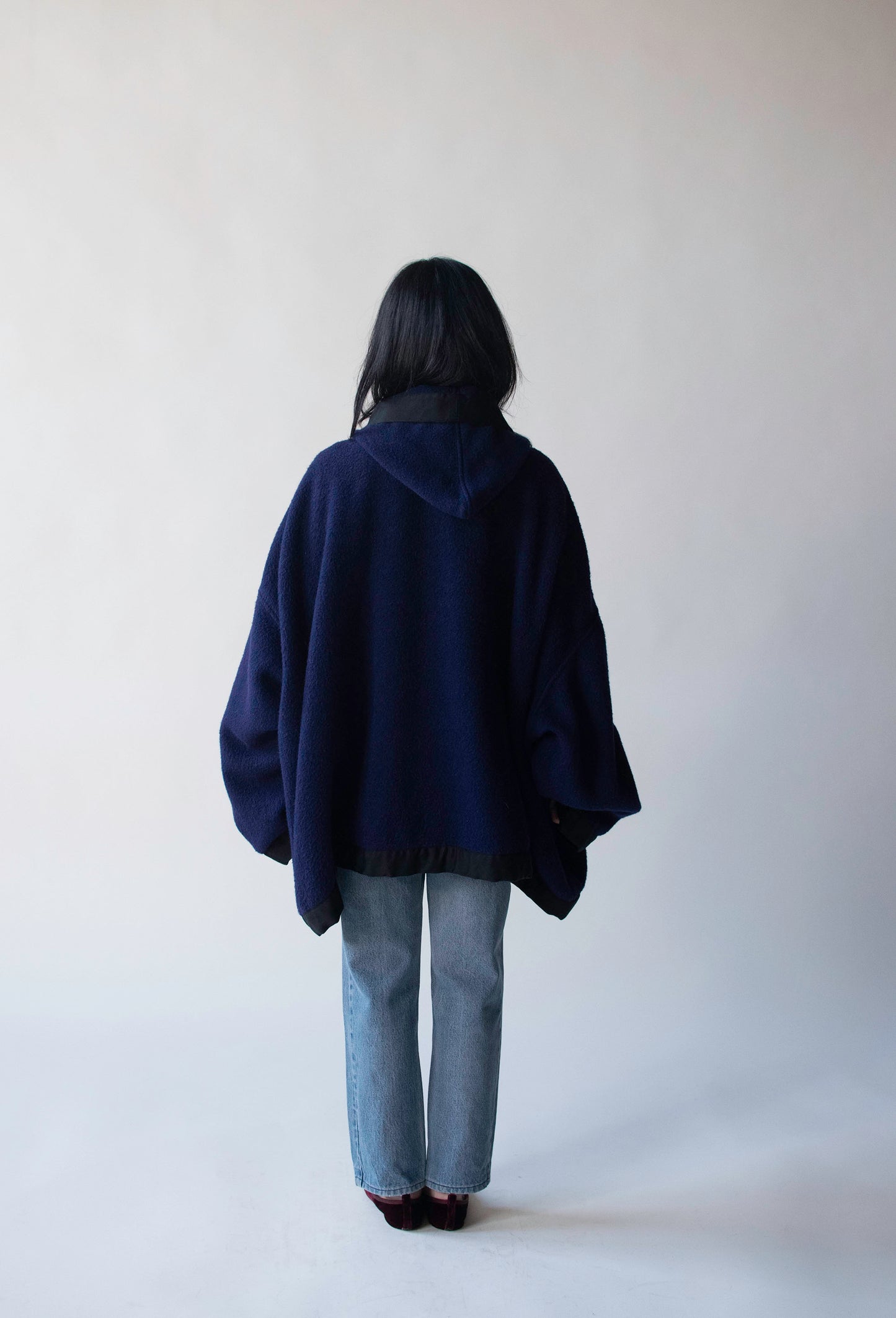 Cobalt Hooded Coat | Romeo Gigli