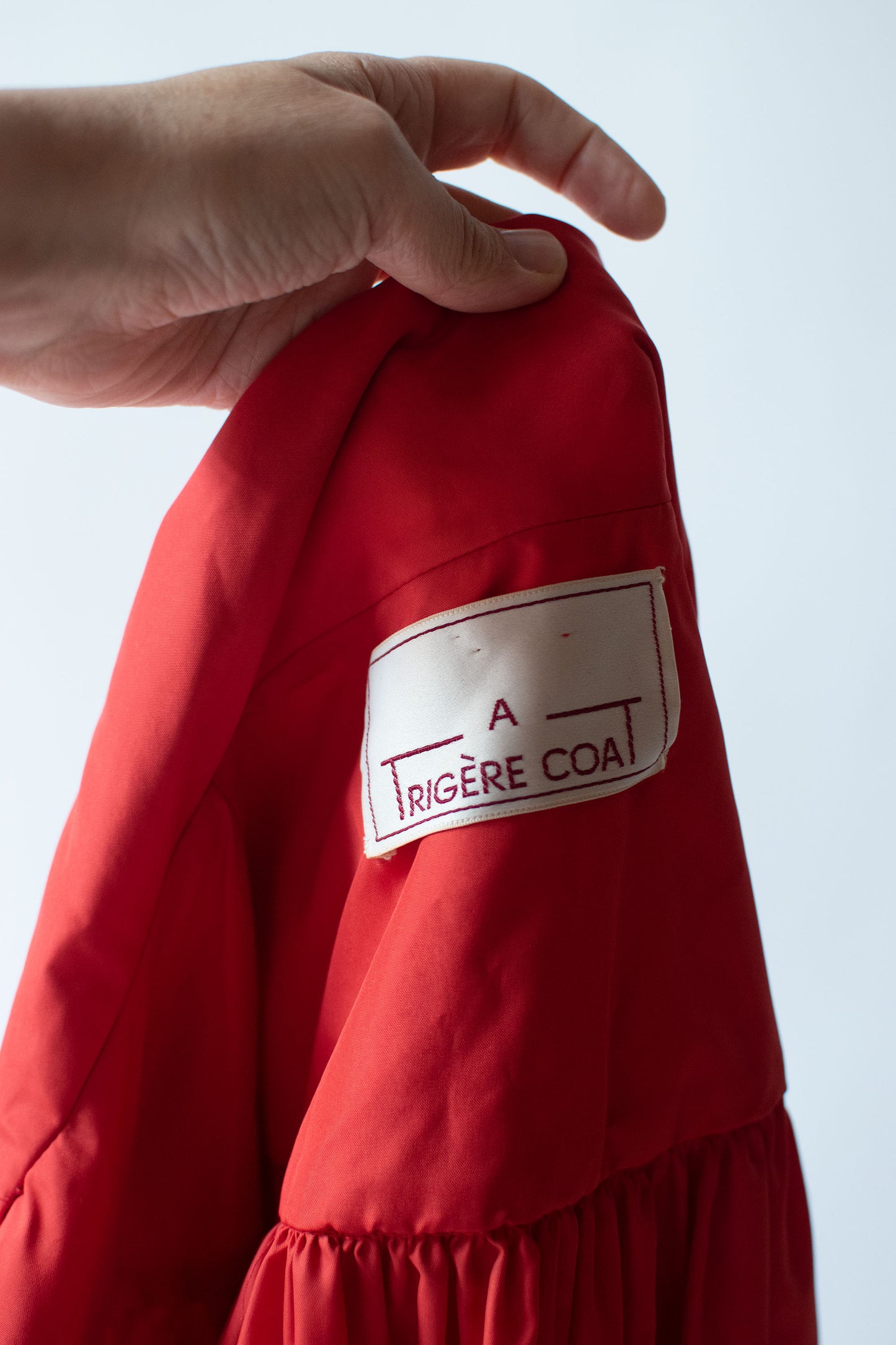 Red Trench Coat | Pauline Trigere