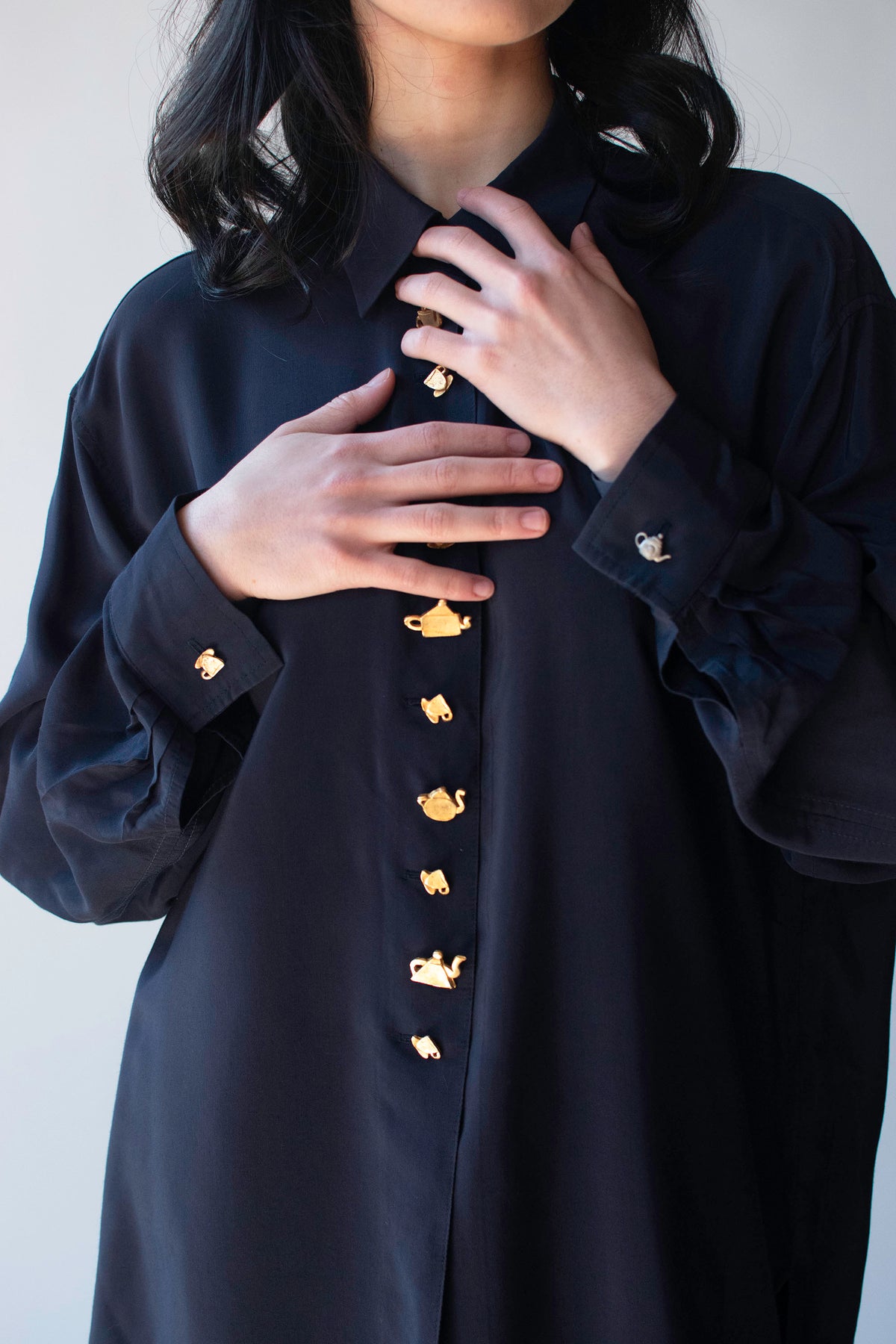 Novelty Tea Button Blouse | Todd Oldham