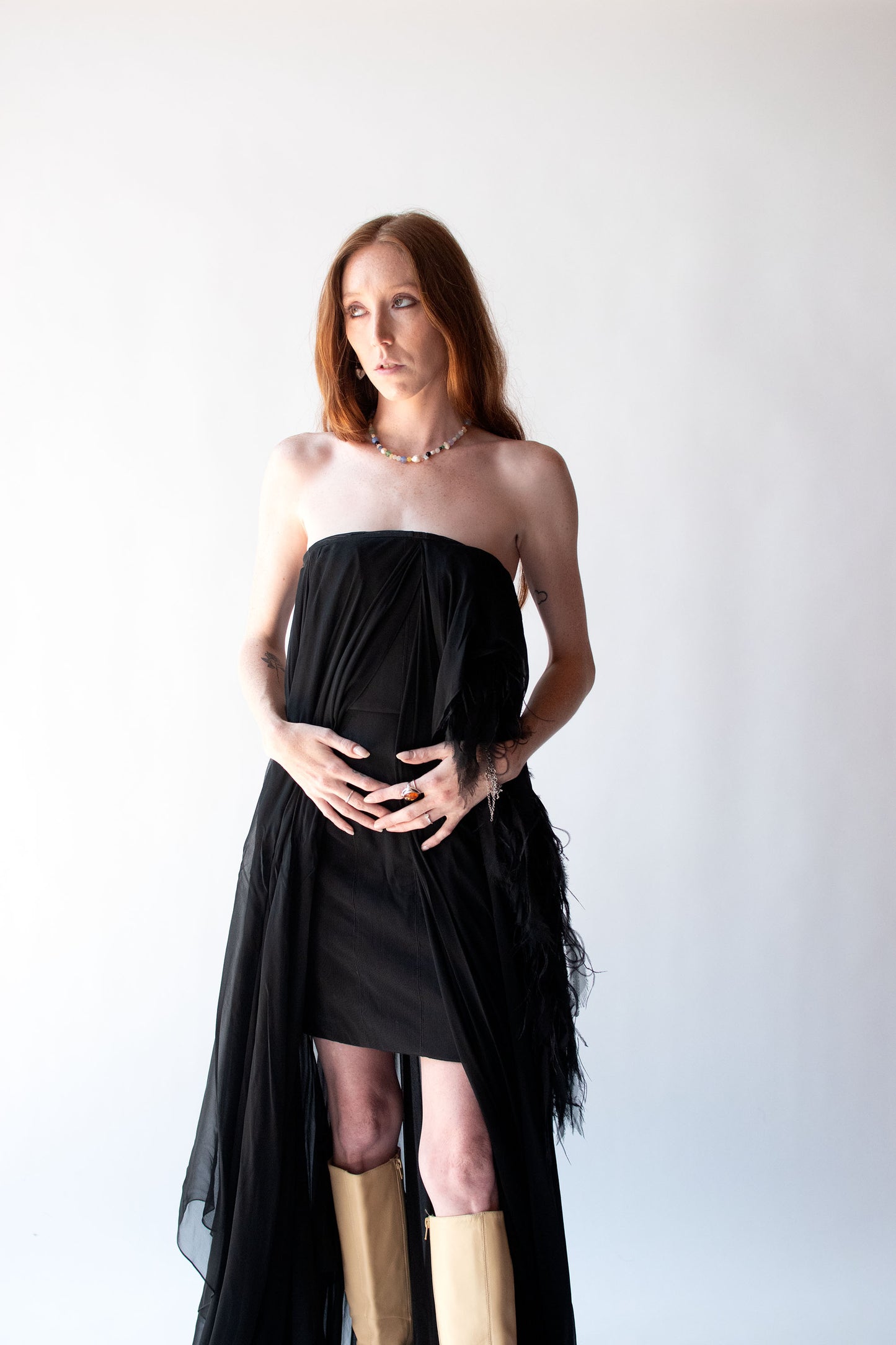 Black Chiffon Gown | Chrisitian Cota Spring 2011