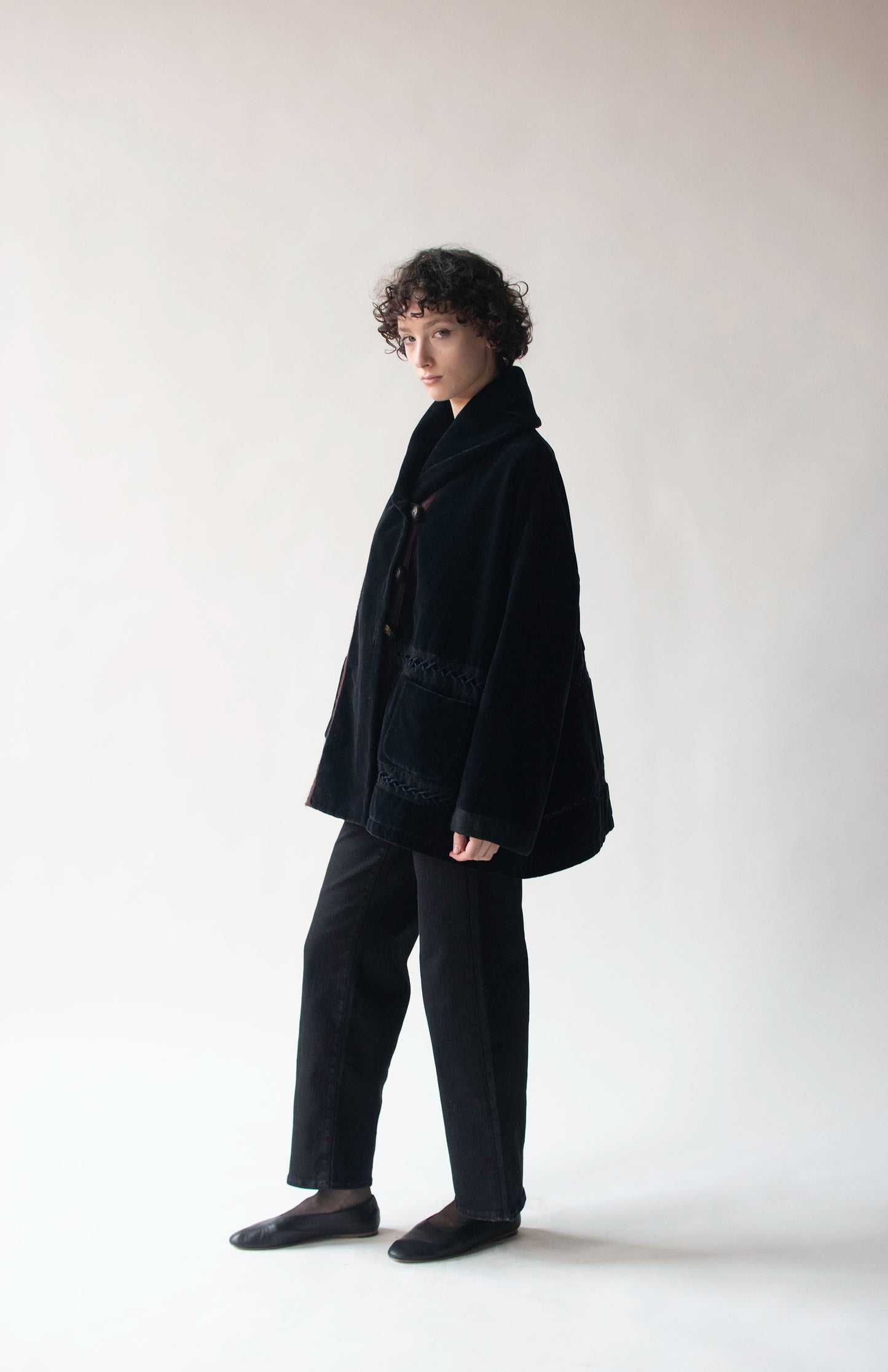 Velvet Shawl Collar Coat | G Gigli