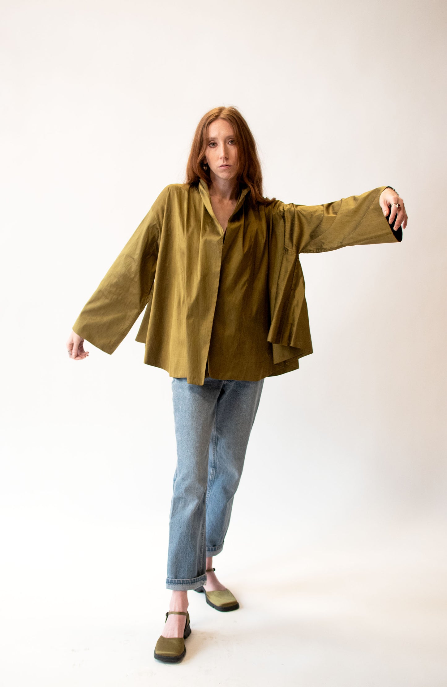 Green Silk Jacket | Romeo Gigli SS1990