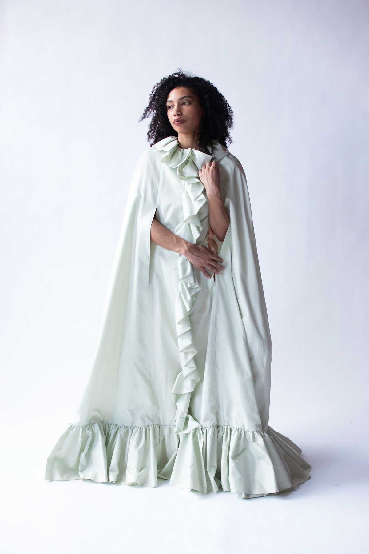Pale Mint Opera Coat | Donald Brooks for Main Street
