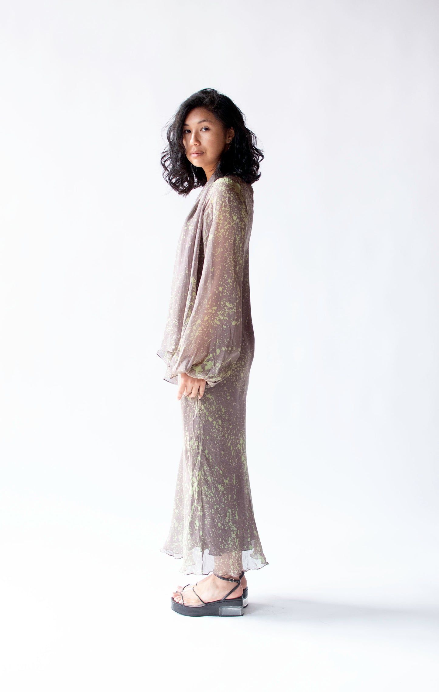 Silk Splatter Print Dress | Betty Jackson