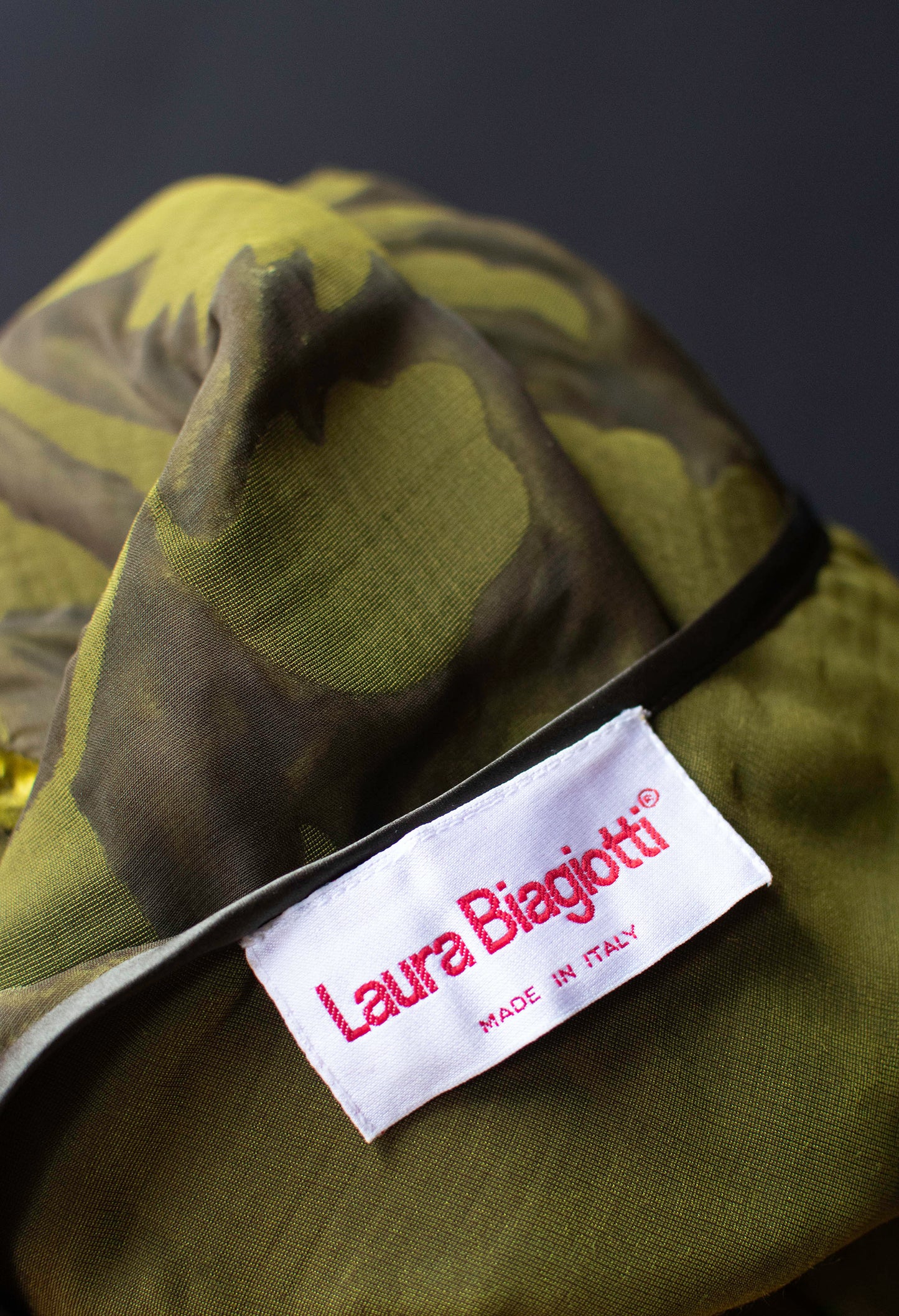 Olive Devoré Dress | Laura Biagiotti