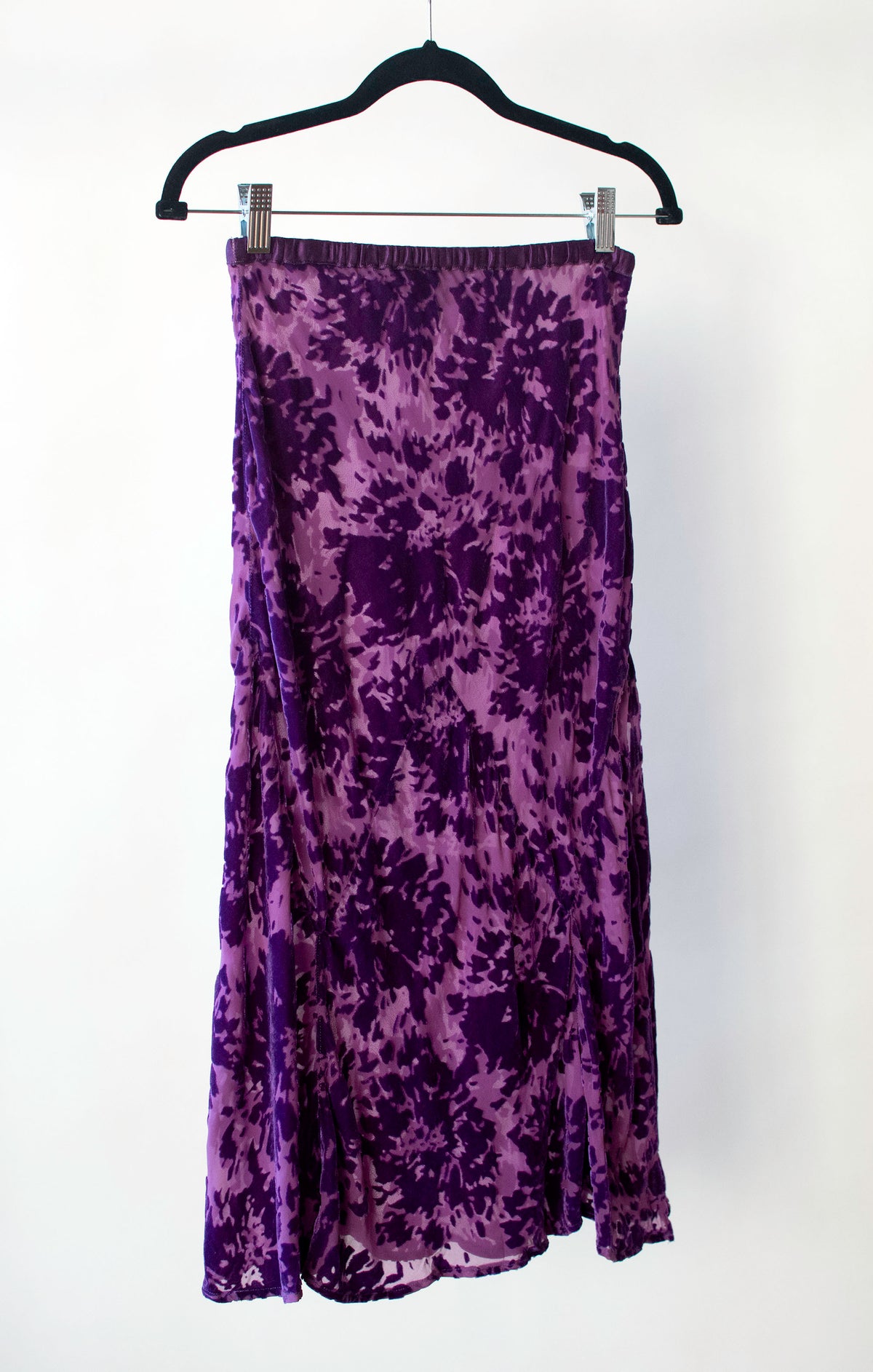 Purple Devoré Velvet Skirt | Voyage Invest in the Original