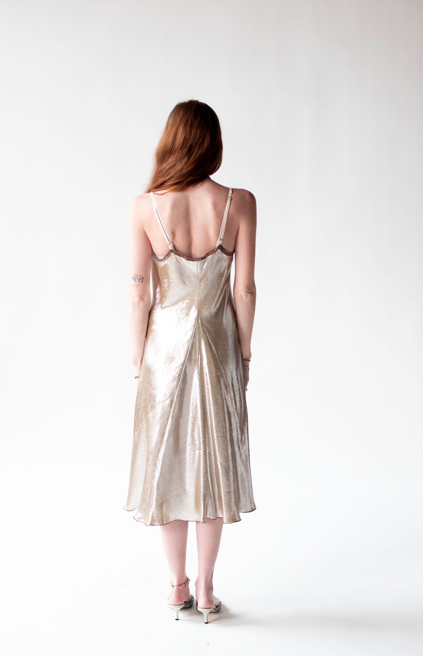 Metallic Slip Dress | Rozae Nichols
