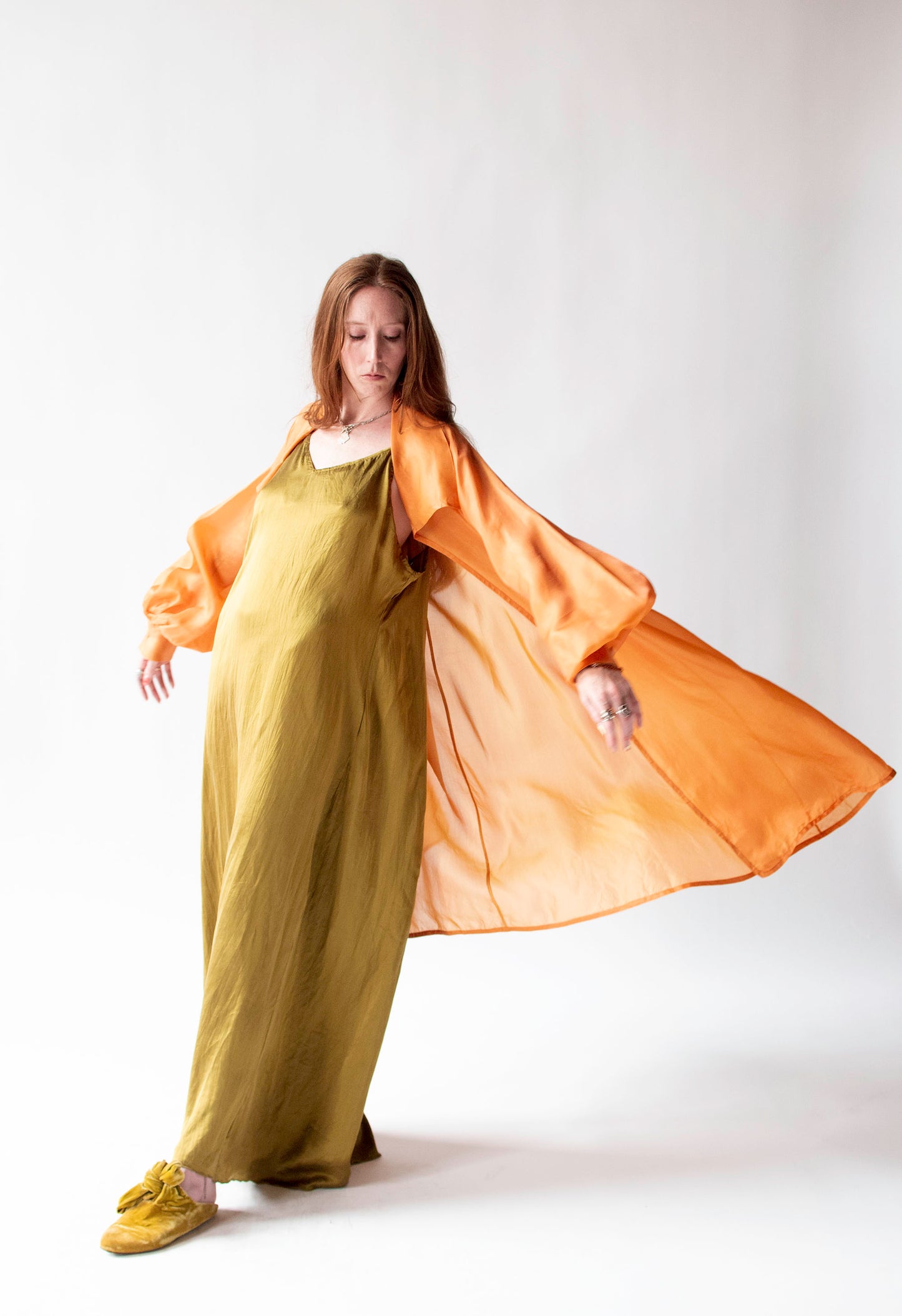 Orange Organza Jacket