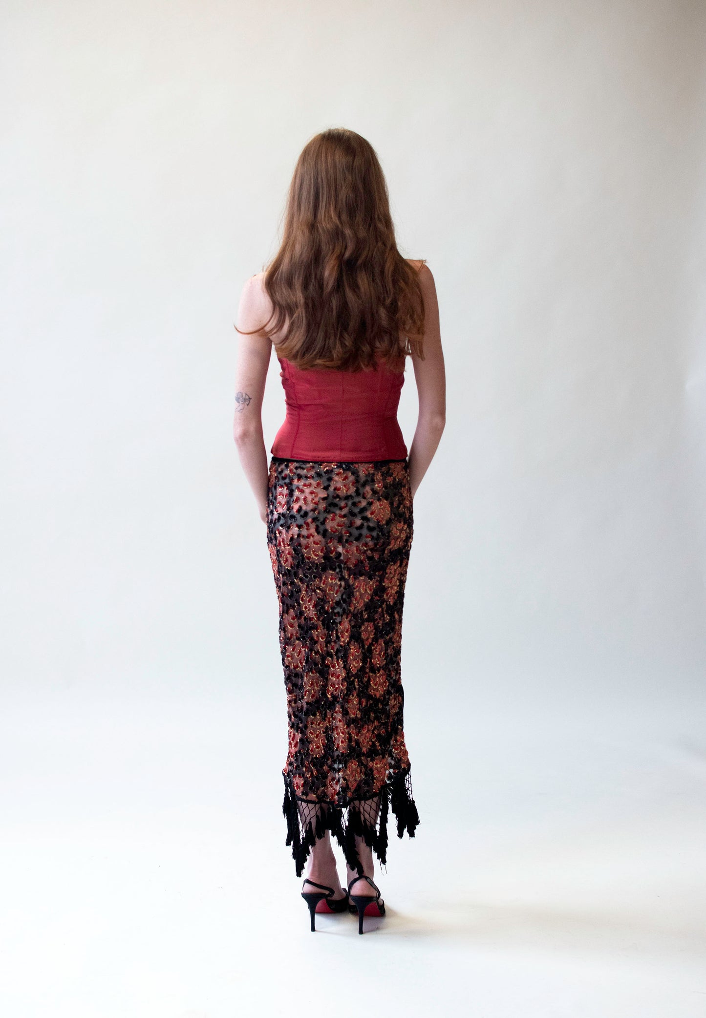 Devoré Velvet Skirt | Voyage Invest in the Original