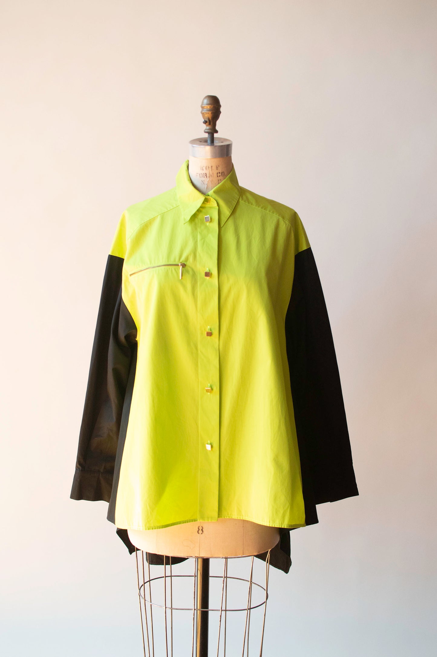 Color Block Shirt | Claude Montana