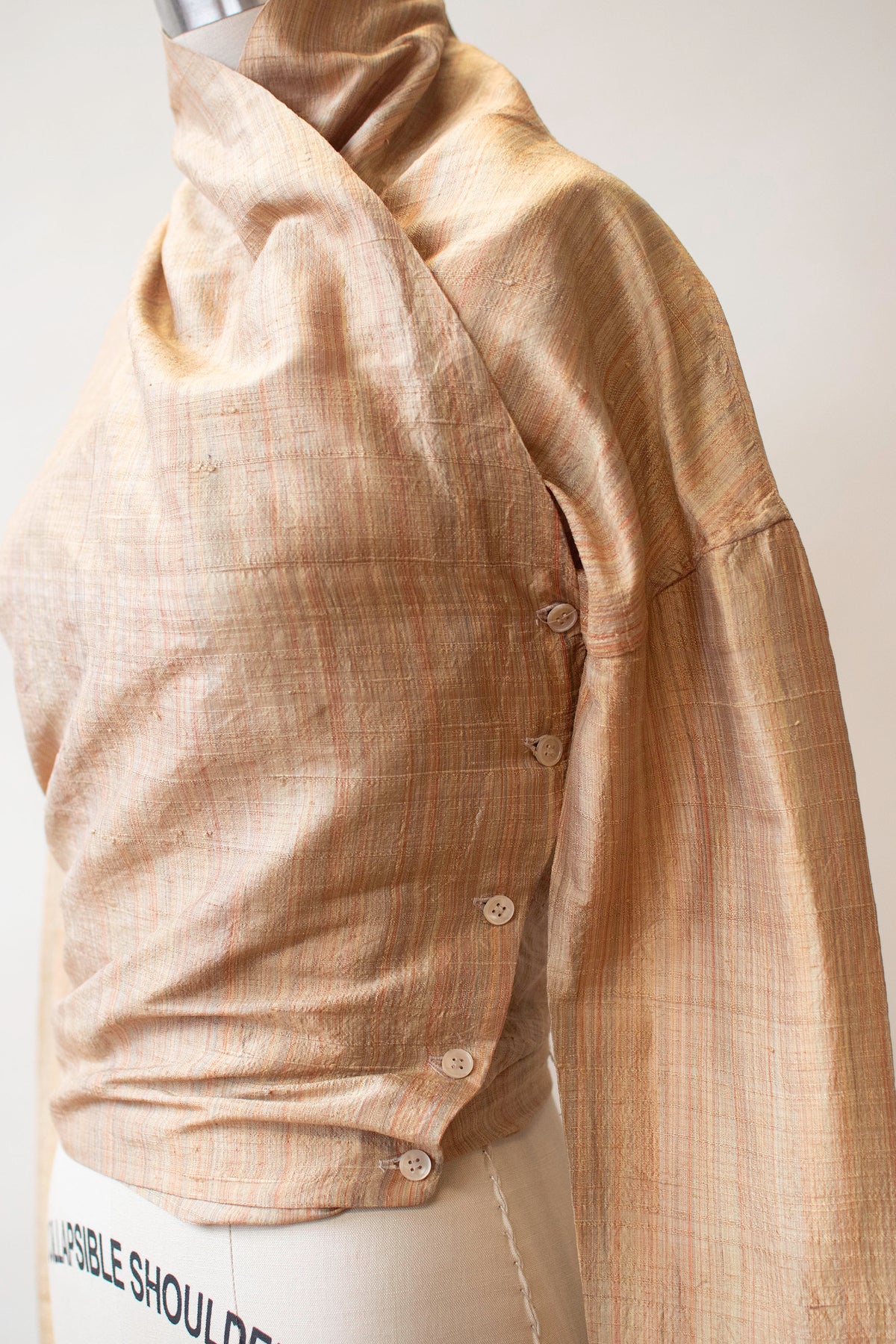 Straw Silk Wrap Top | Romeo Gigli for Callaghan