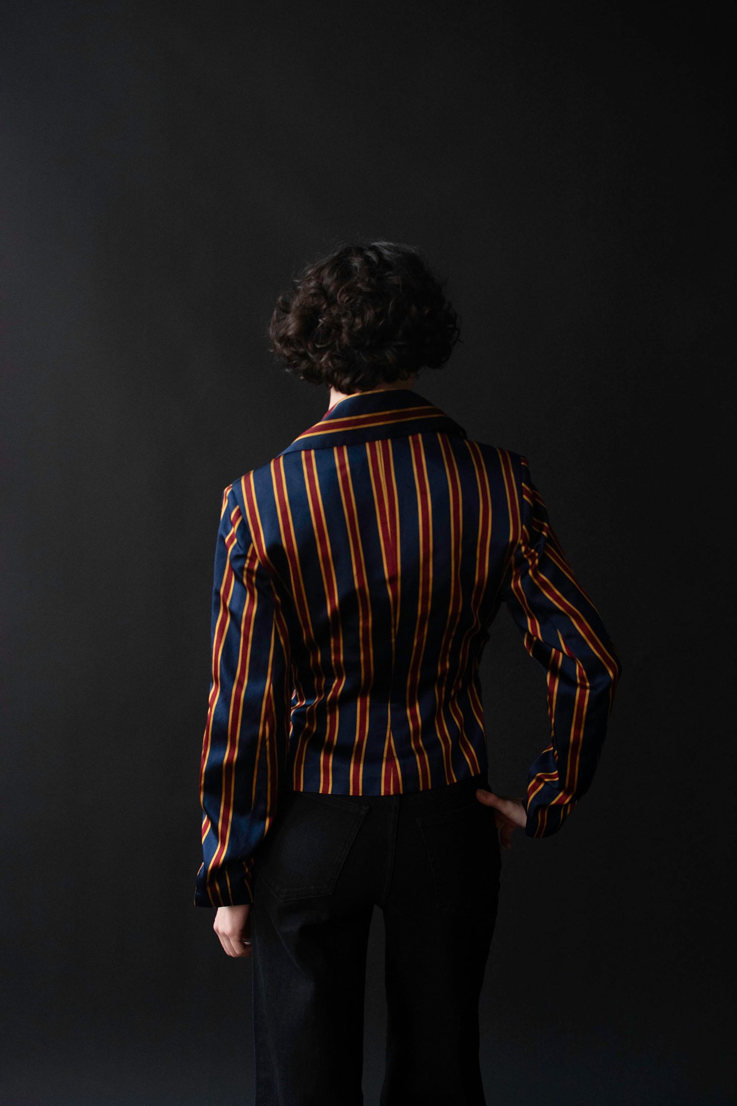 Striped Silk Blazer | Todd Oldham SS 1993