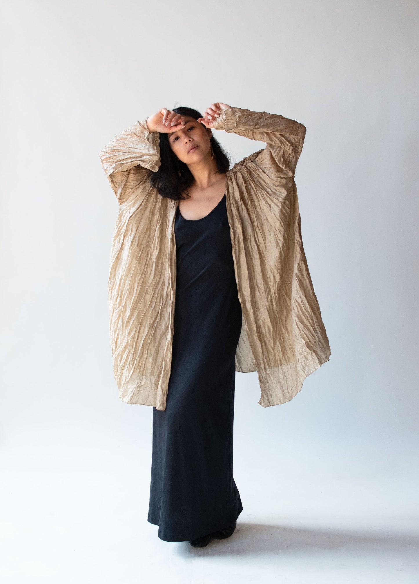 1990s Crinkle Silk Jacket | Holly Lueders