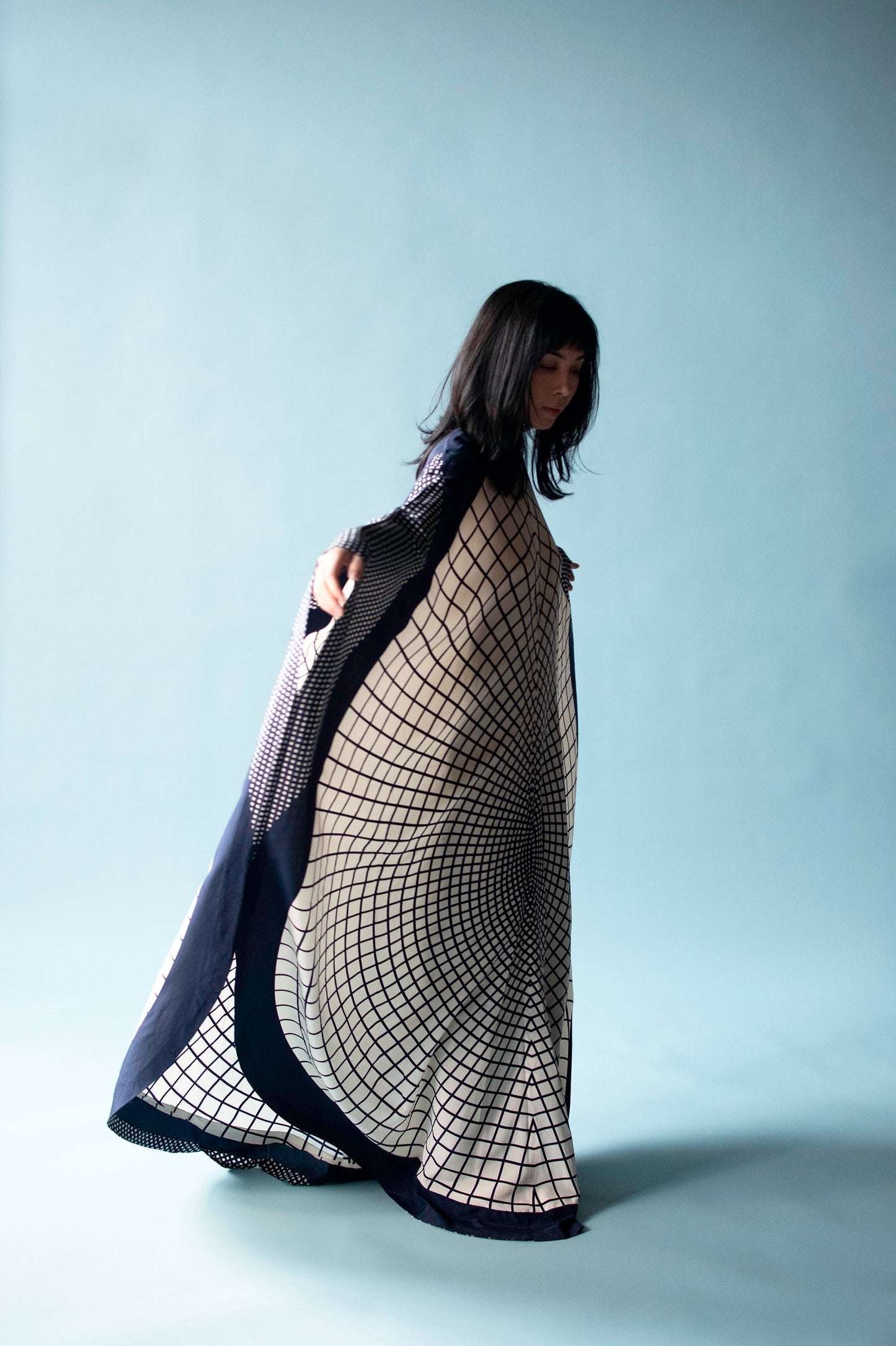 1970s Op Art Caftan